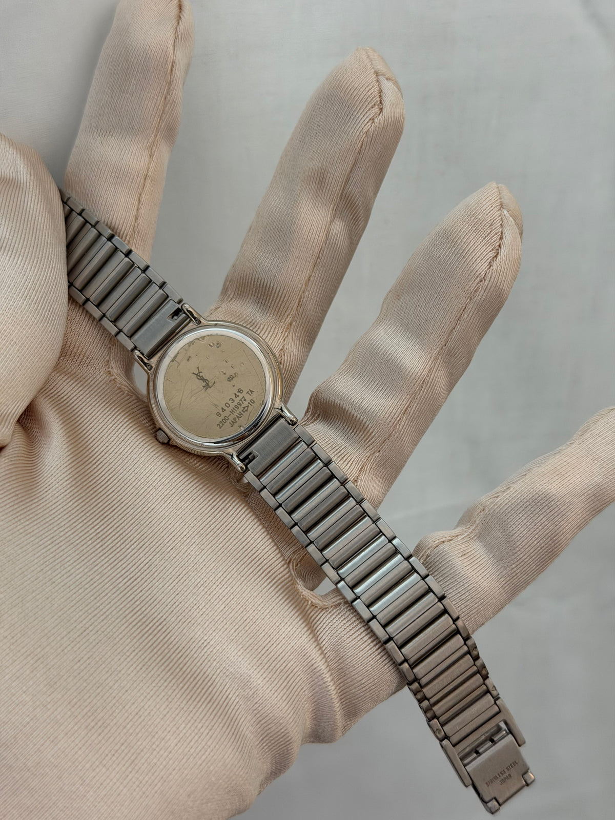 Vintage Yves Saint Laurent Rose Gold Dial Quartz Watch