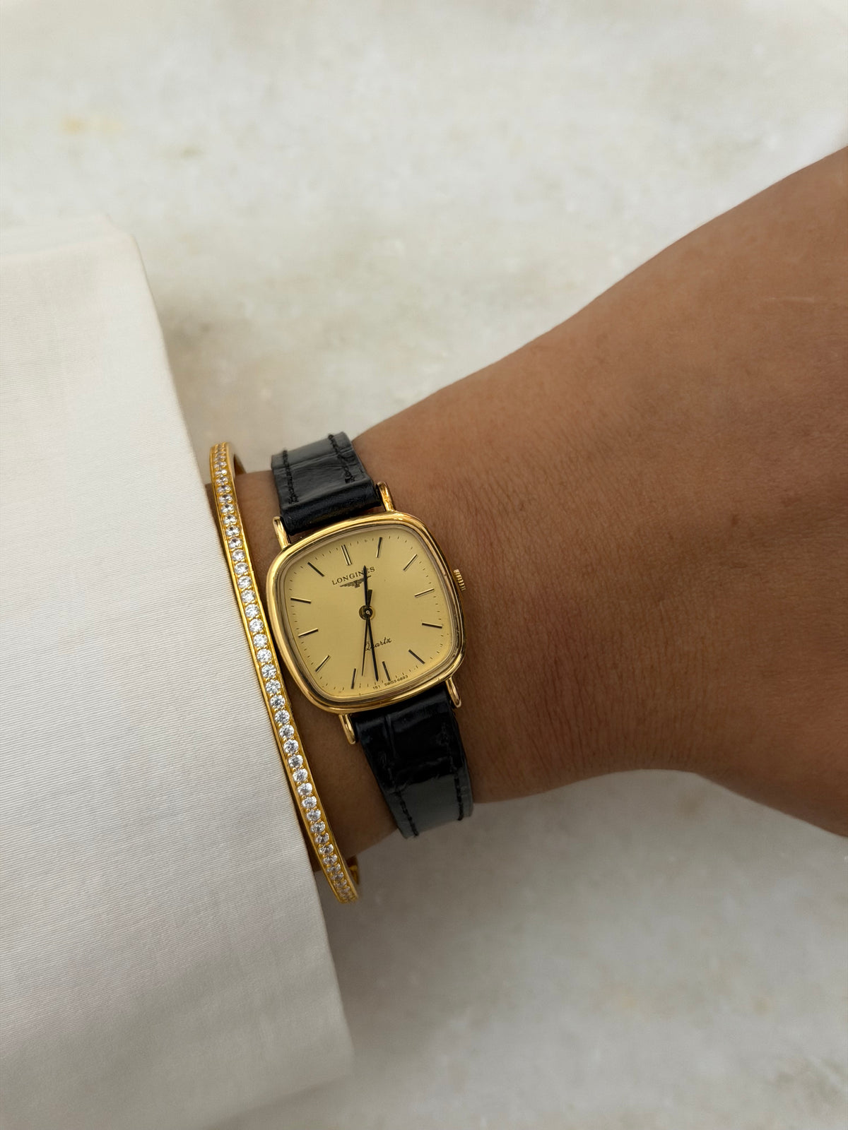 Vintage Longines L151.2 Gold-Plated Dress Watch – 1980s Swiss Quartz