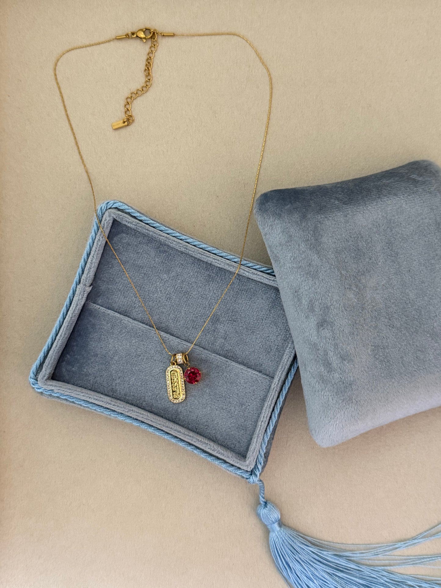 Blessed Tag Necklace
