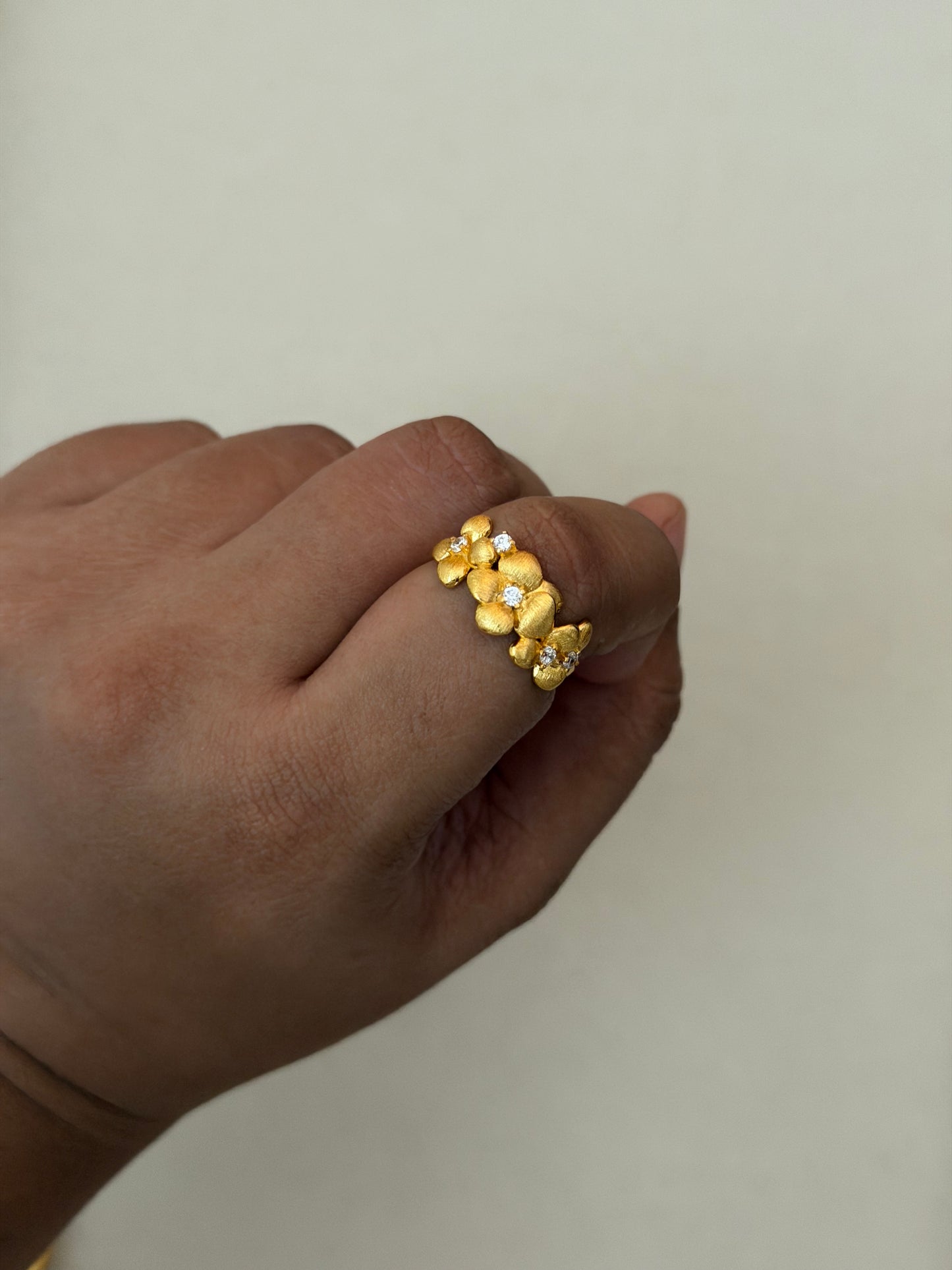 Solara Bloom Cuff Ring