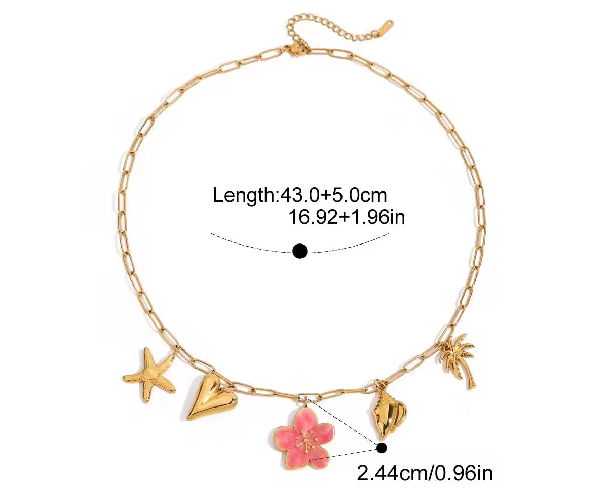 Nami Hibiscus Summer Charm Necklace