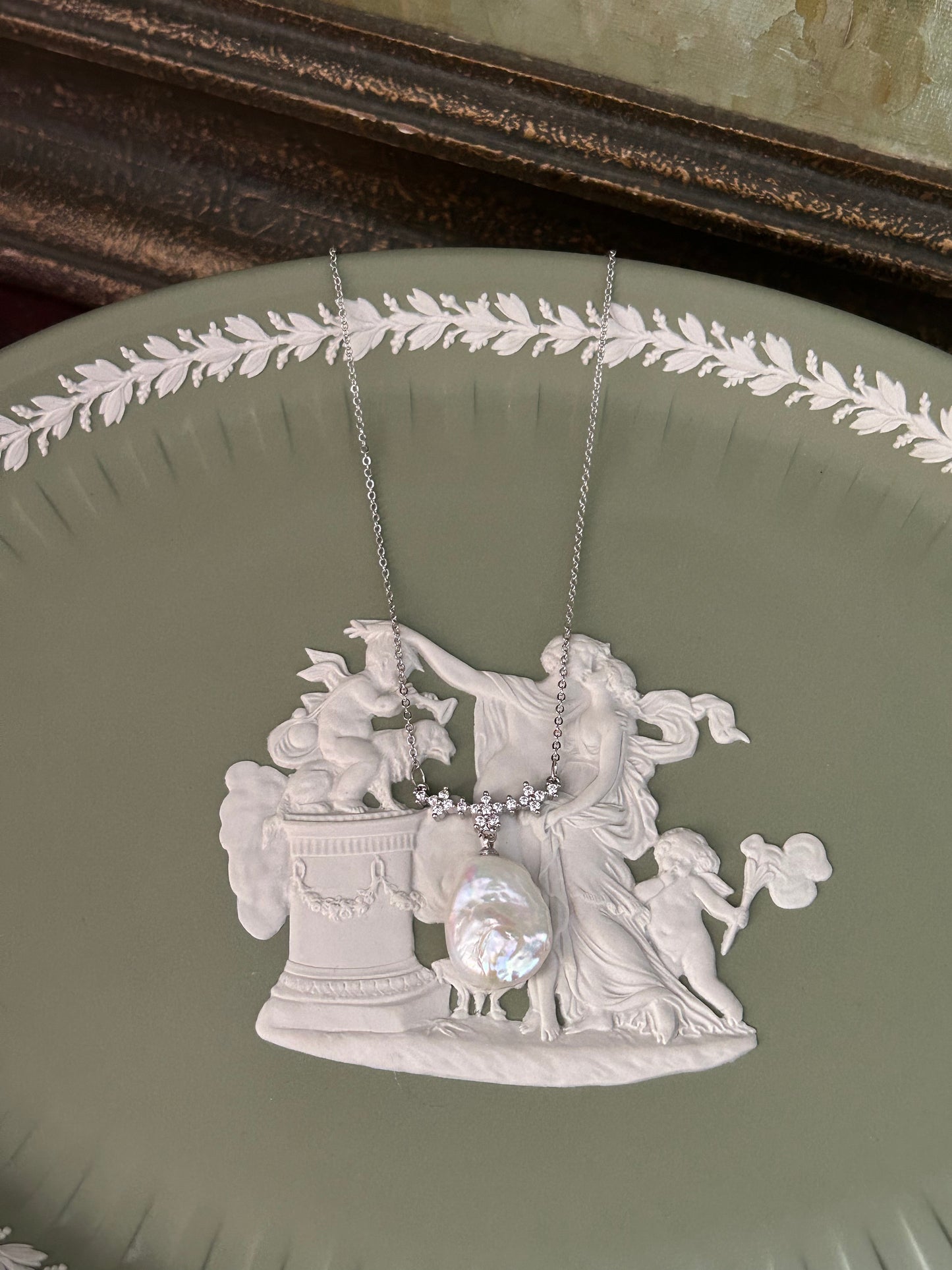 Ophelia Pearl Pendant Necklace