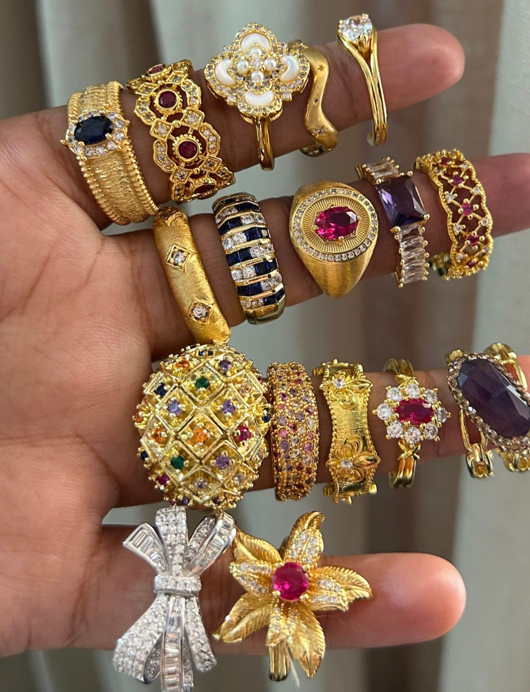 Alisha CZ Cuff Ring