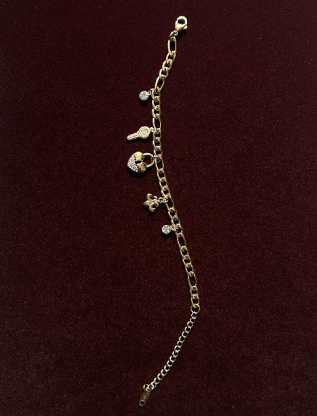 Key To My Heart Charm Bracelet