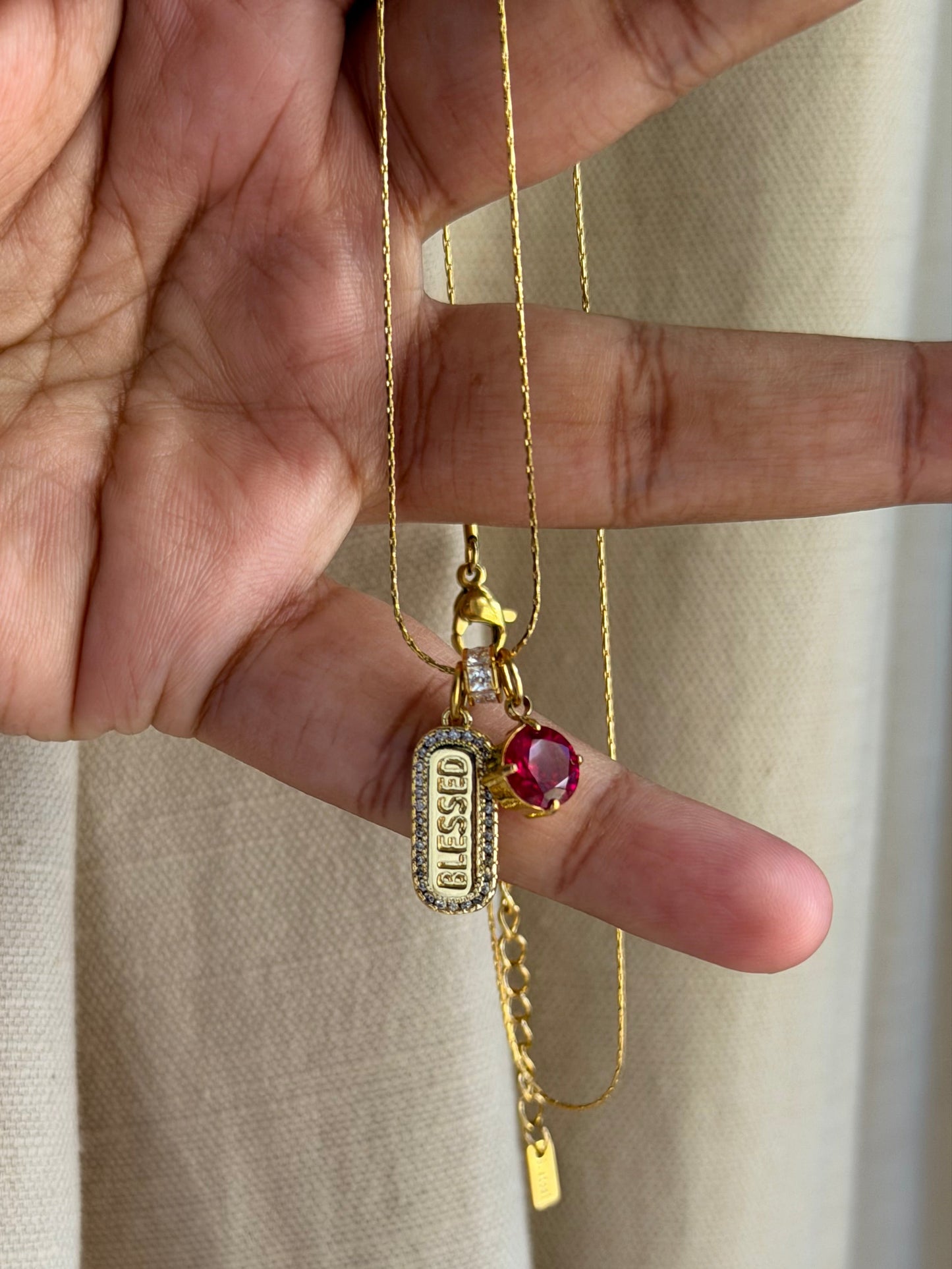 Blessed Tag Necklace