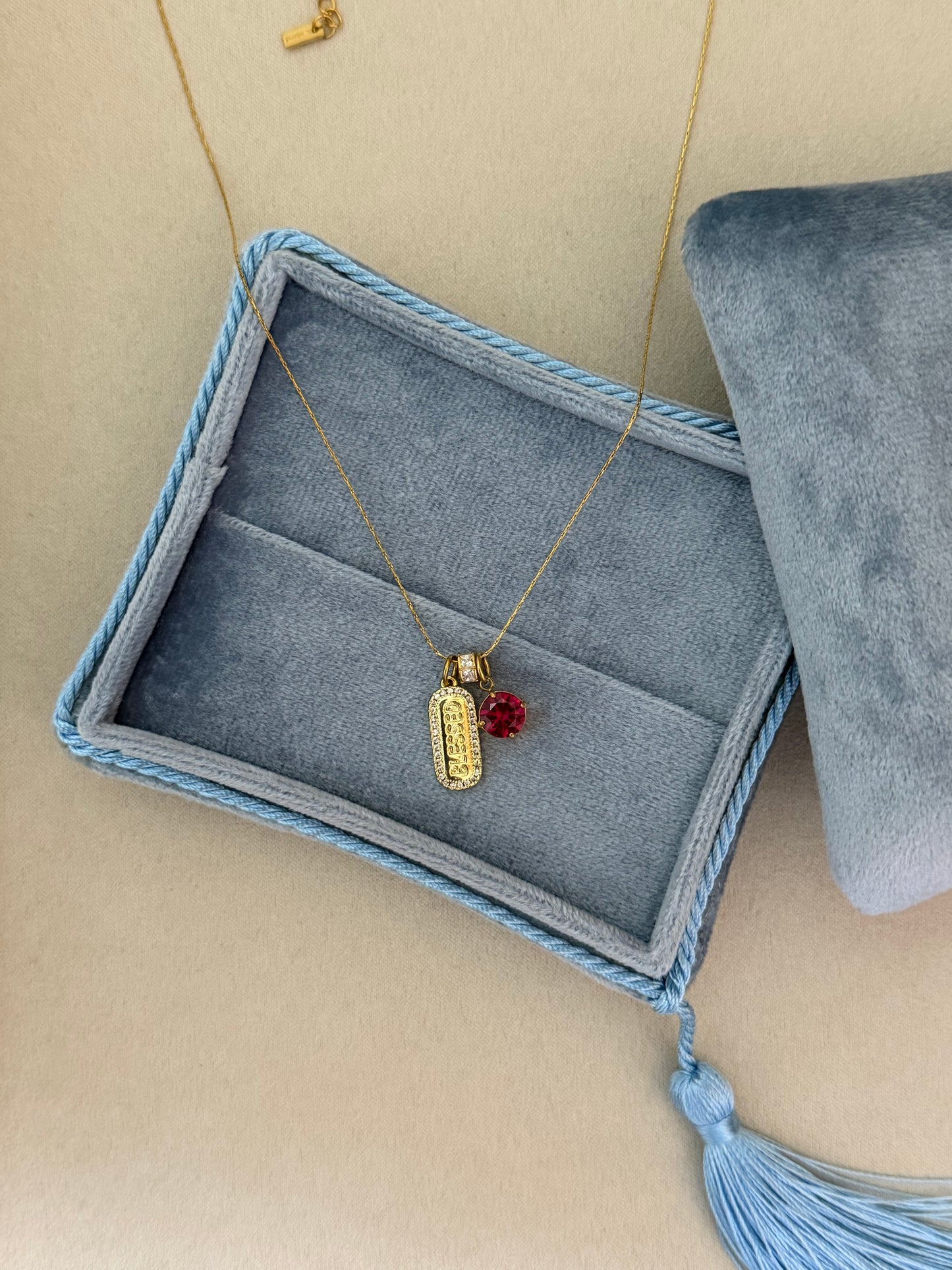Blessed Tag Necklace