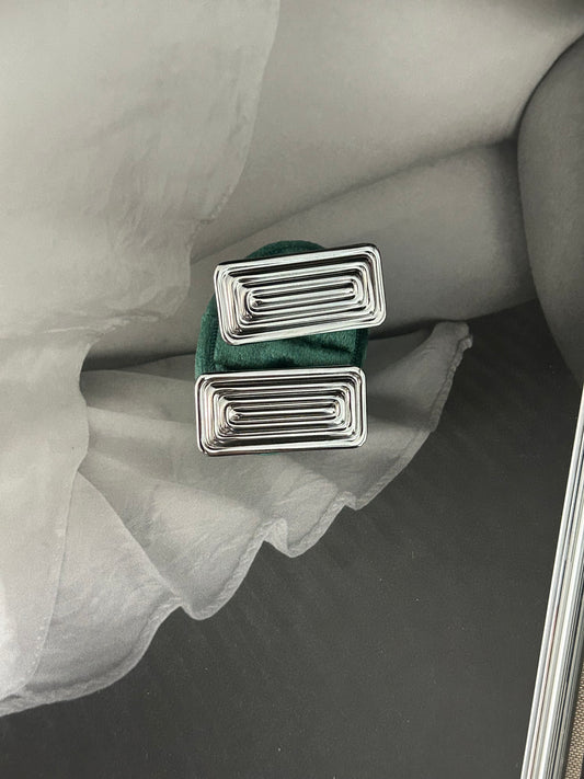 Maze Mirror Earrings