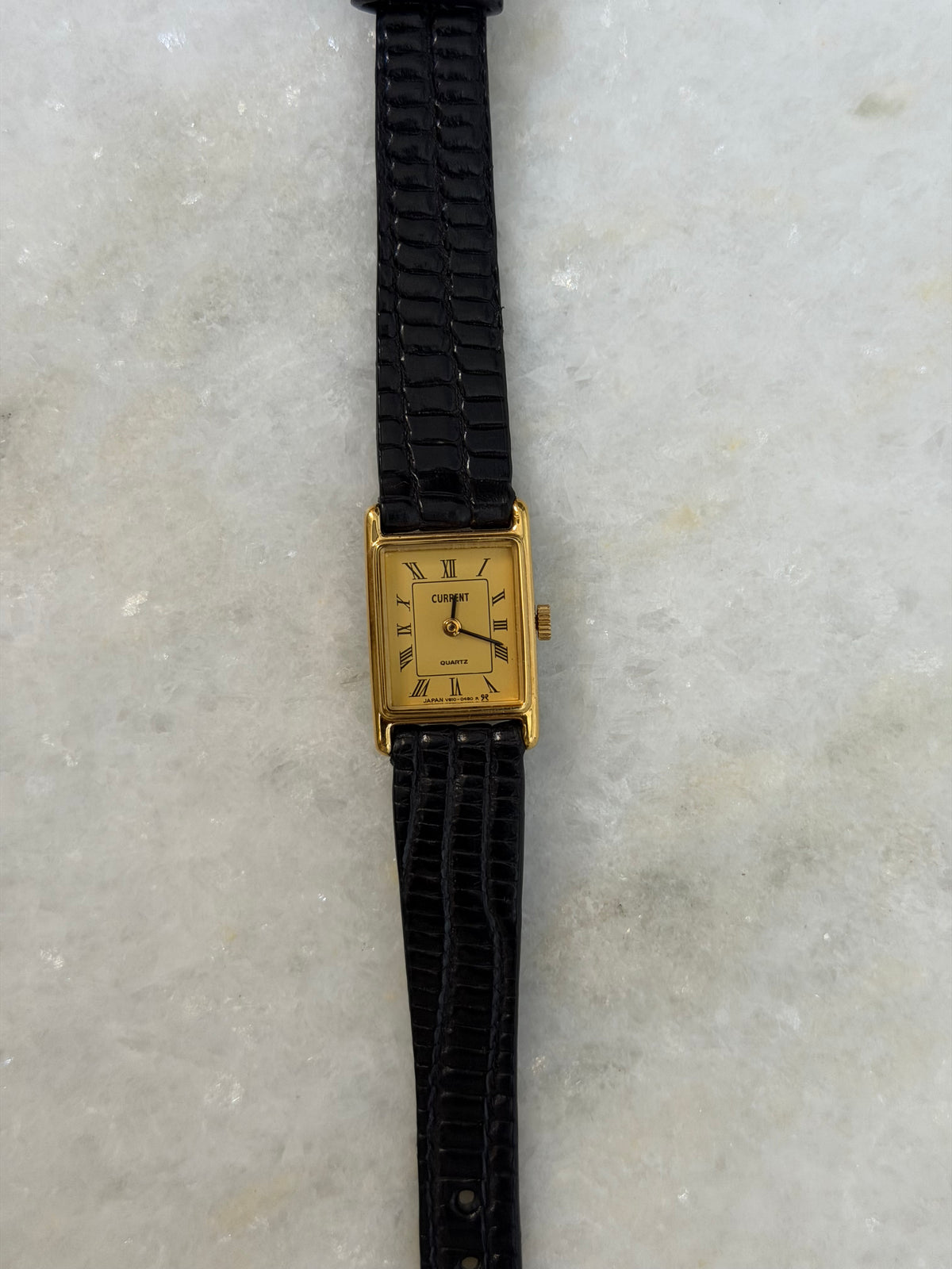 Vintage Current Quartz Tank Watch - 1980s