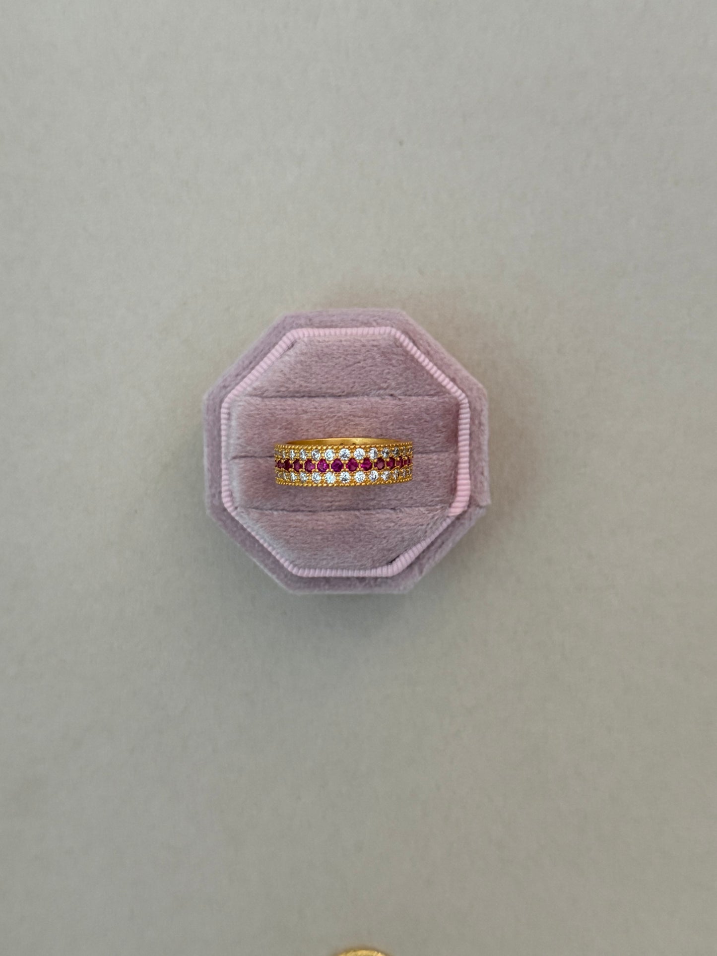 Ruby Cluster Ring (Available in Two Sizes)