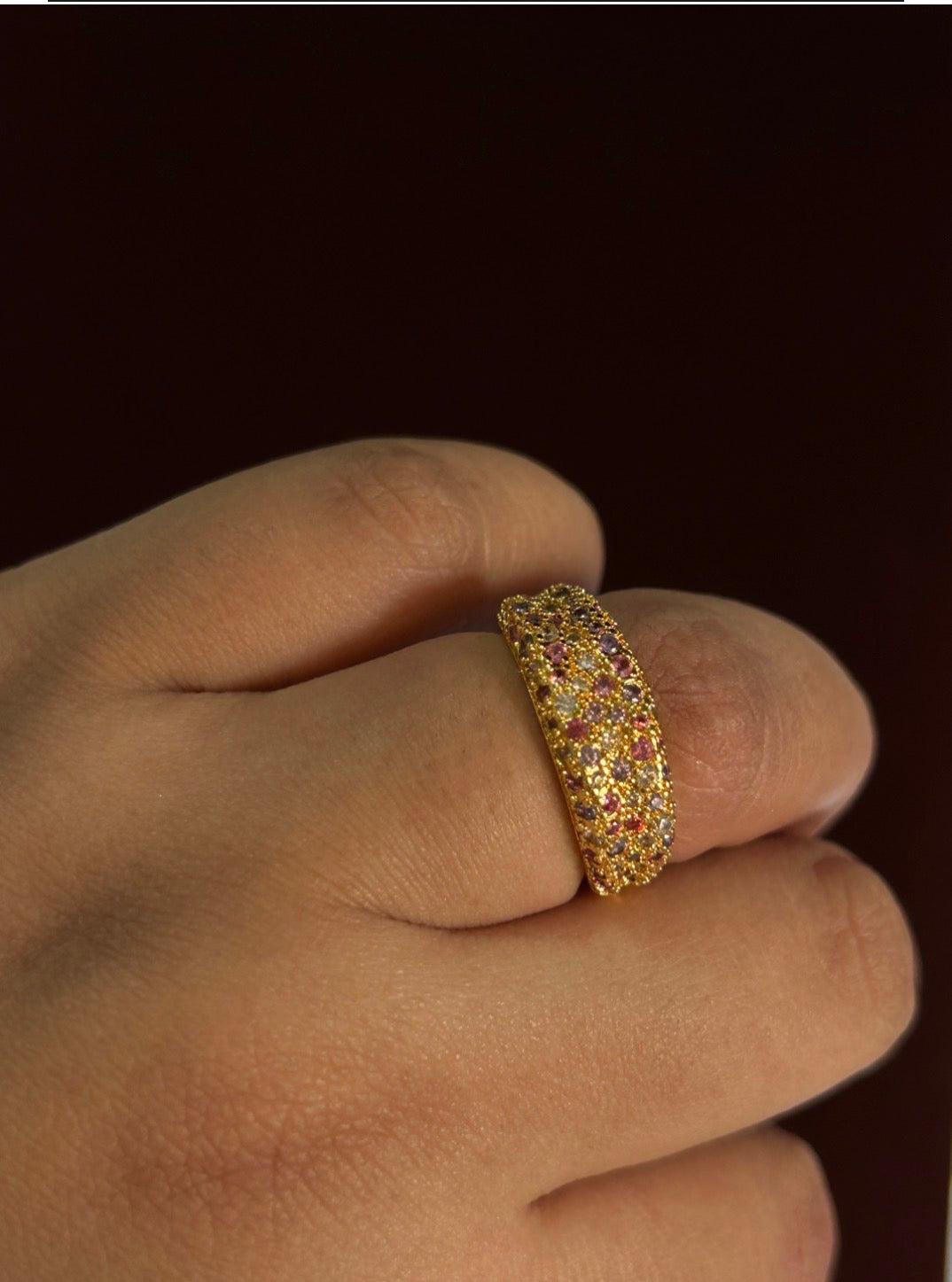 Bedazzled Cuff Ring
