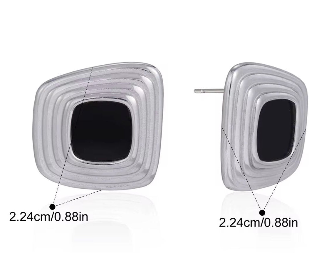 Noir Frame Earrings