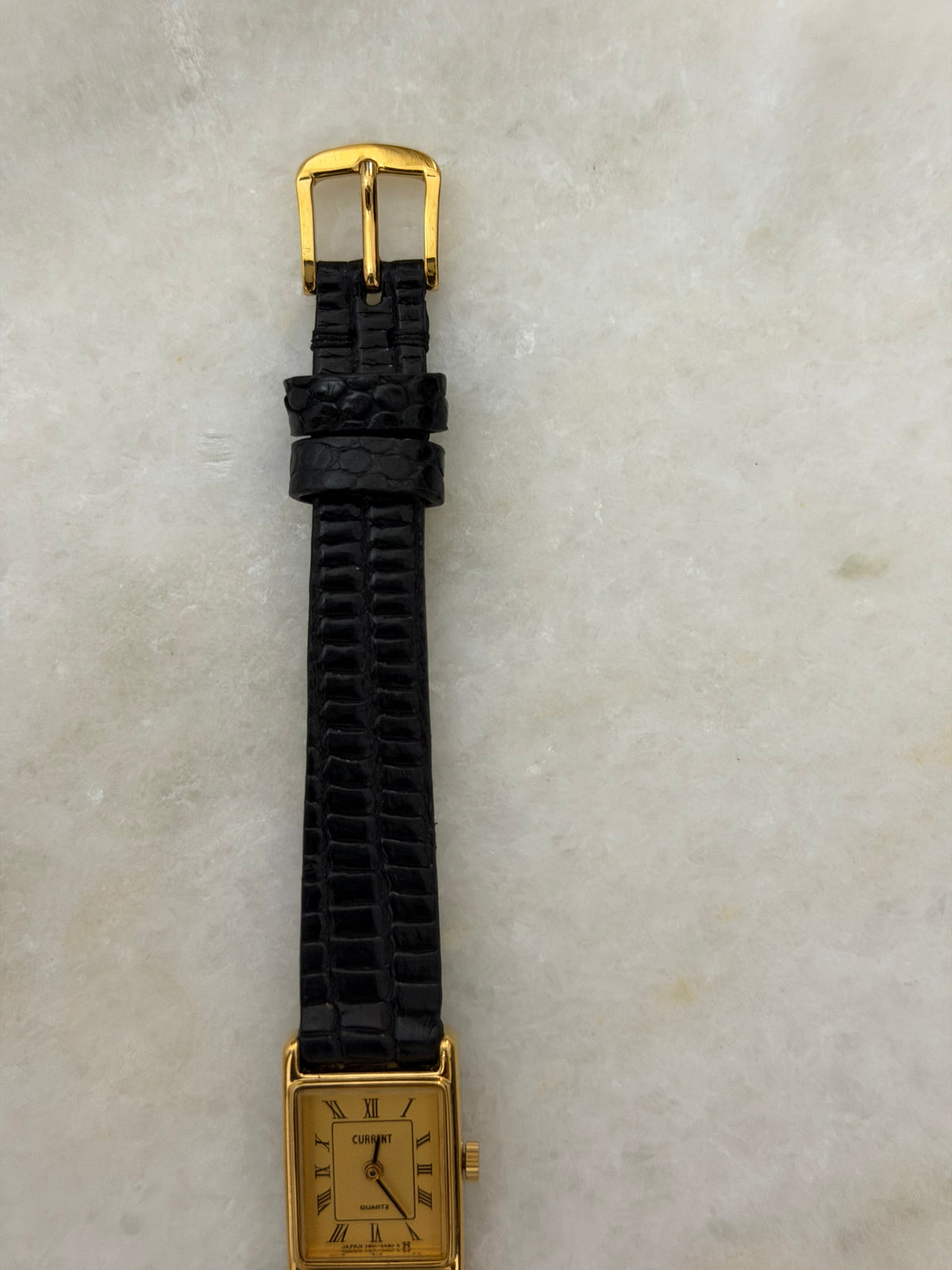 Vintage Current Quartz Tank Watch - 1980s