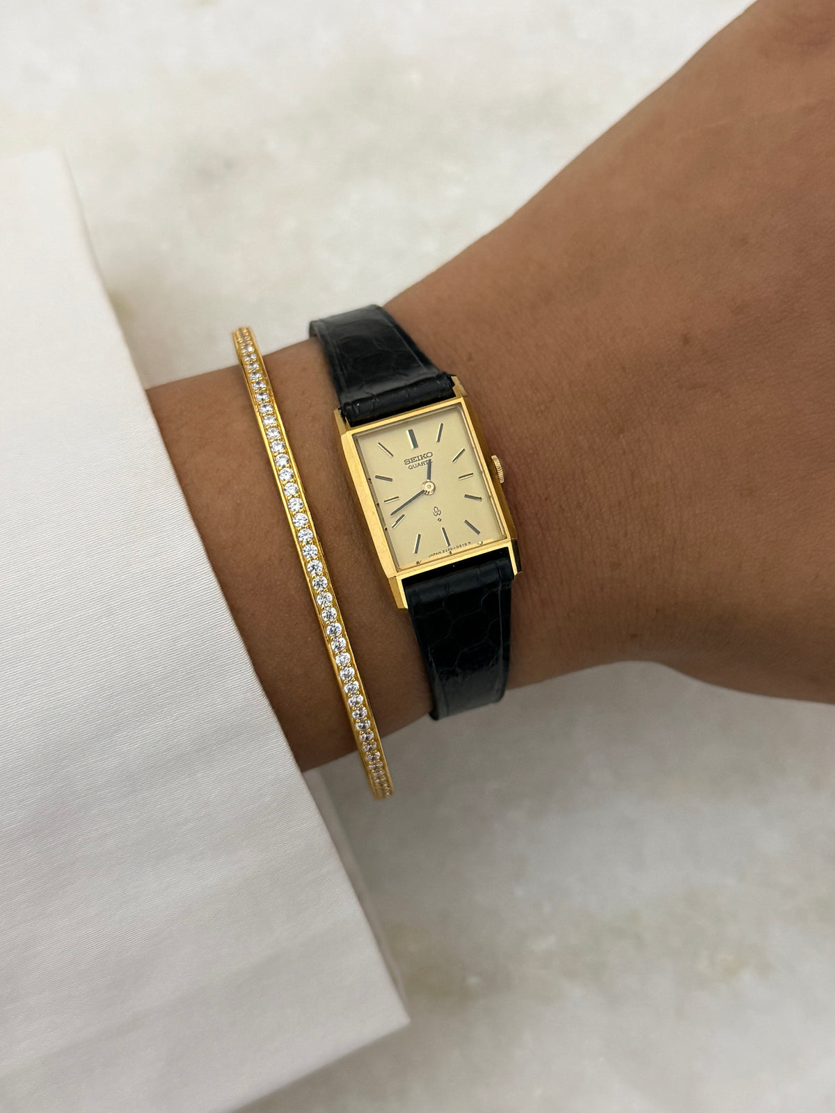 Rare Vintage Seiko Tank Quartz Watch