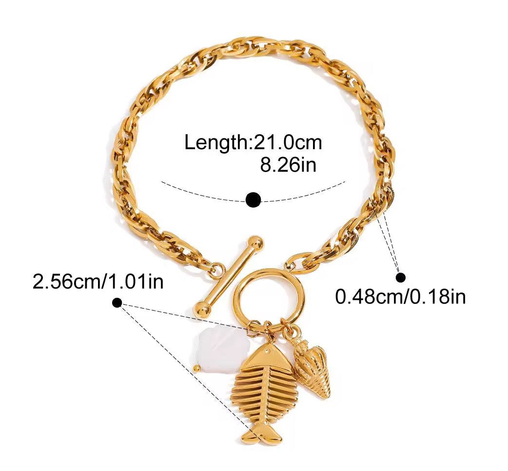 Ocean Whimsy Charm Bracelet