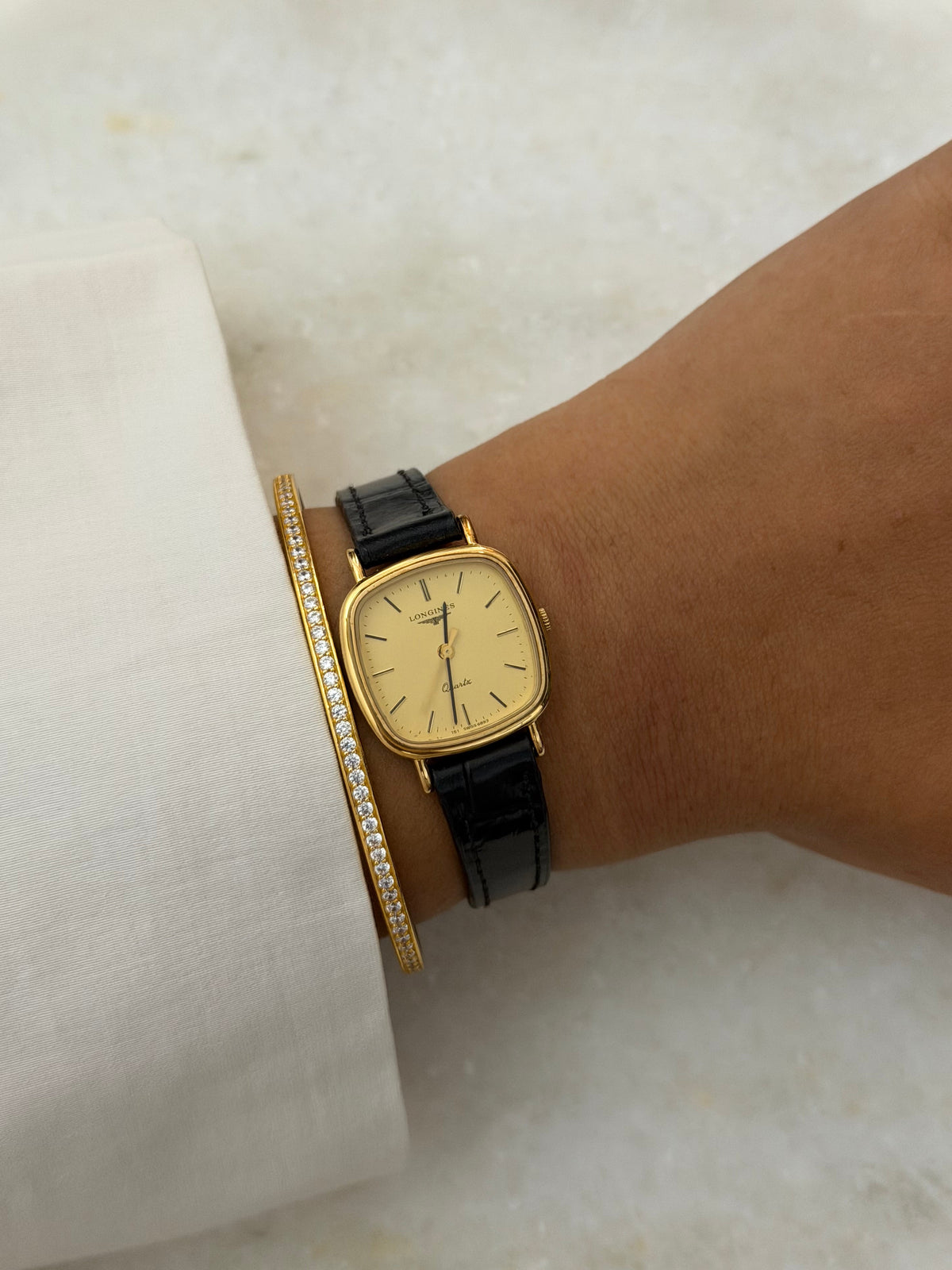 Vintage Longines L151.2 Gold-Plated Dress Watch – 1980s Swiss Quartz