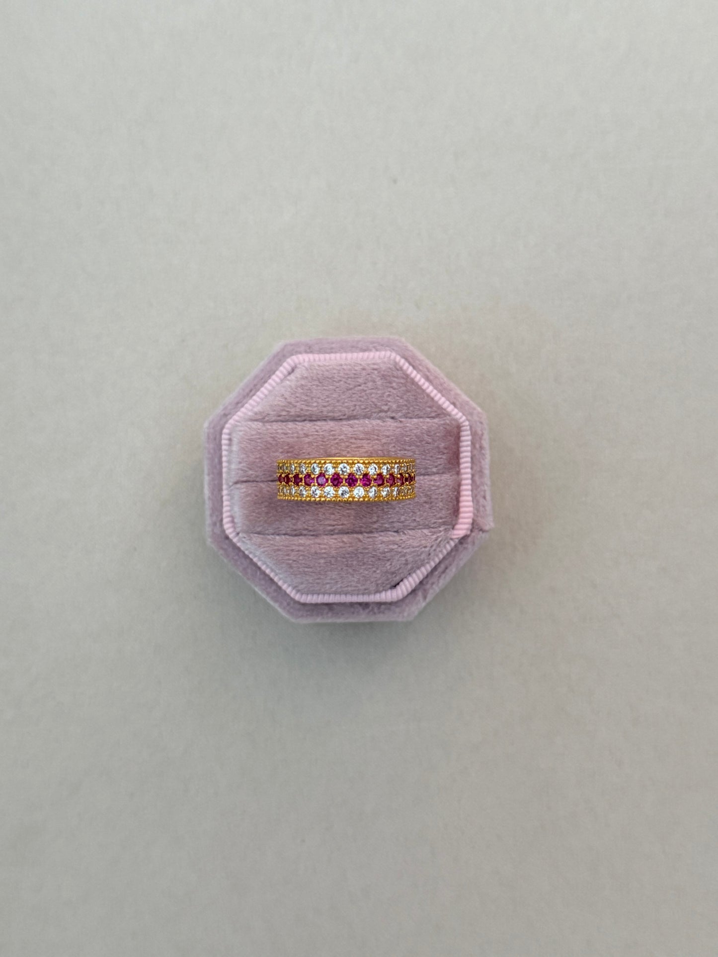 Ruby Cluster Ring (Available in Two Sizes)