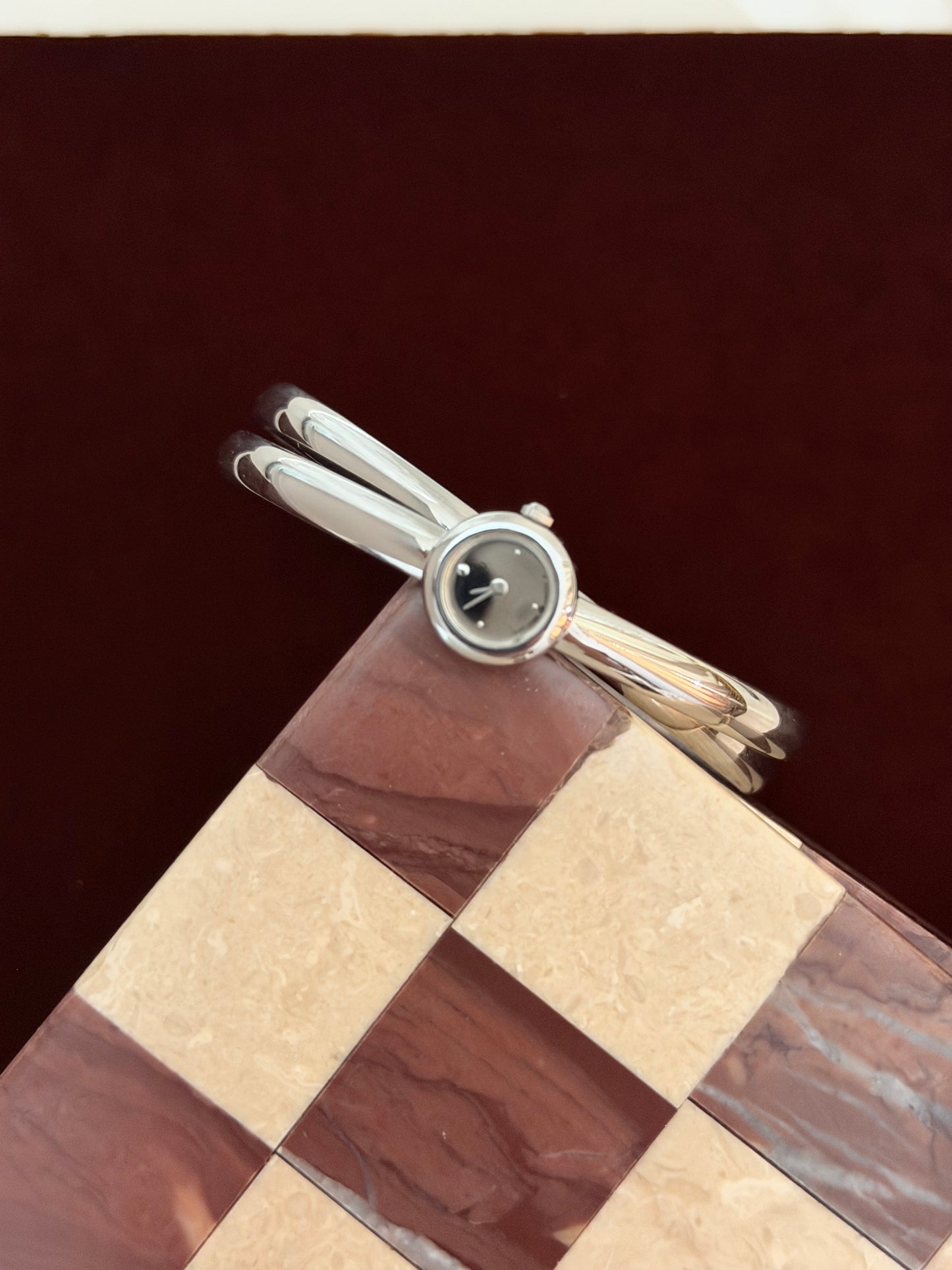 Vintage Seiko Double Bangle Silver Watch