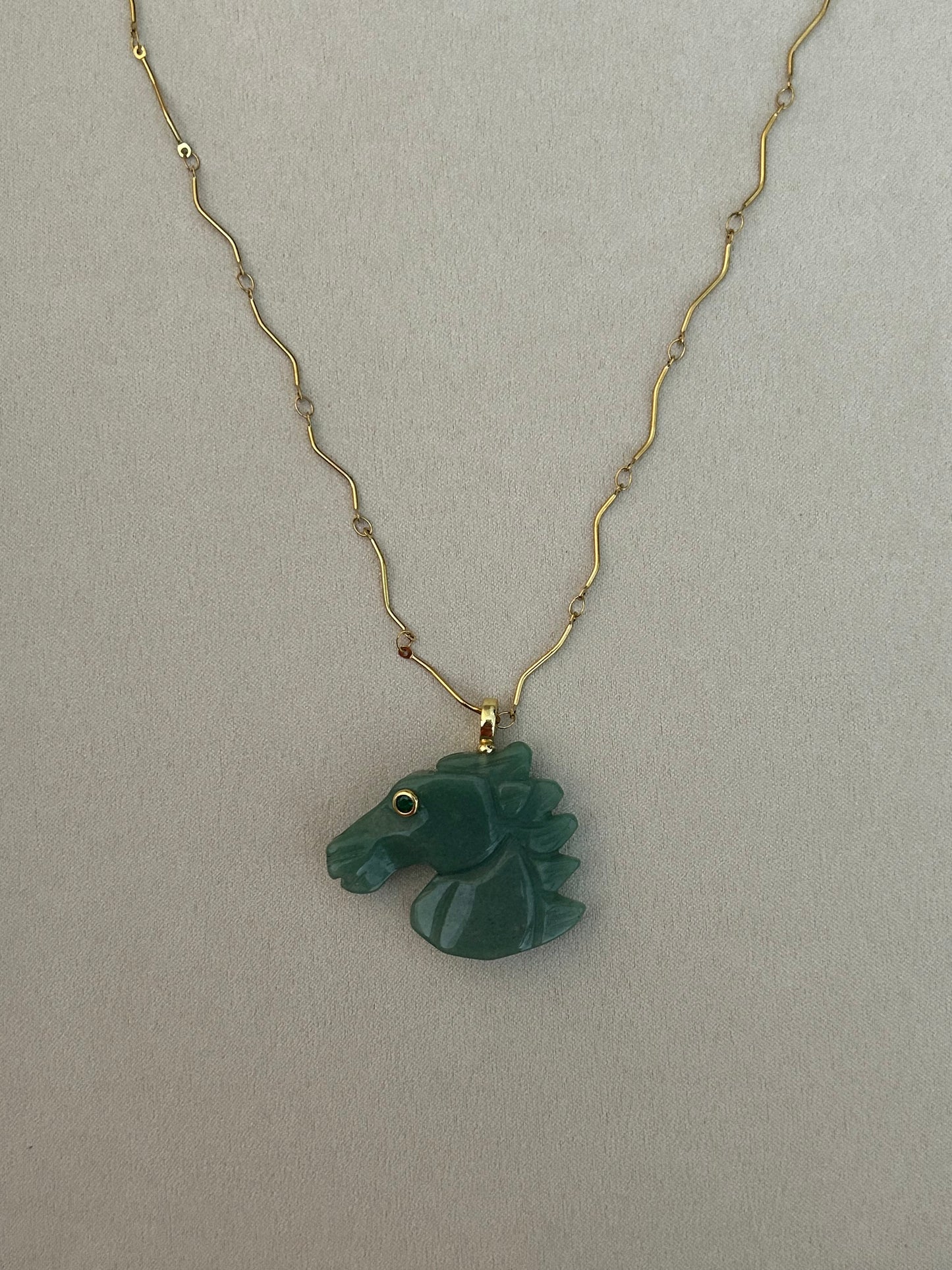 Horse Gemstone Necklace