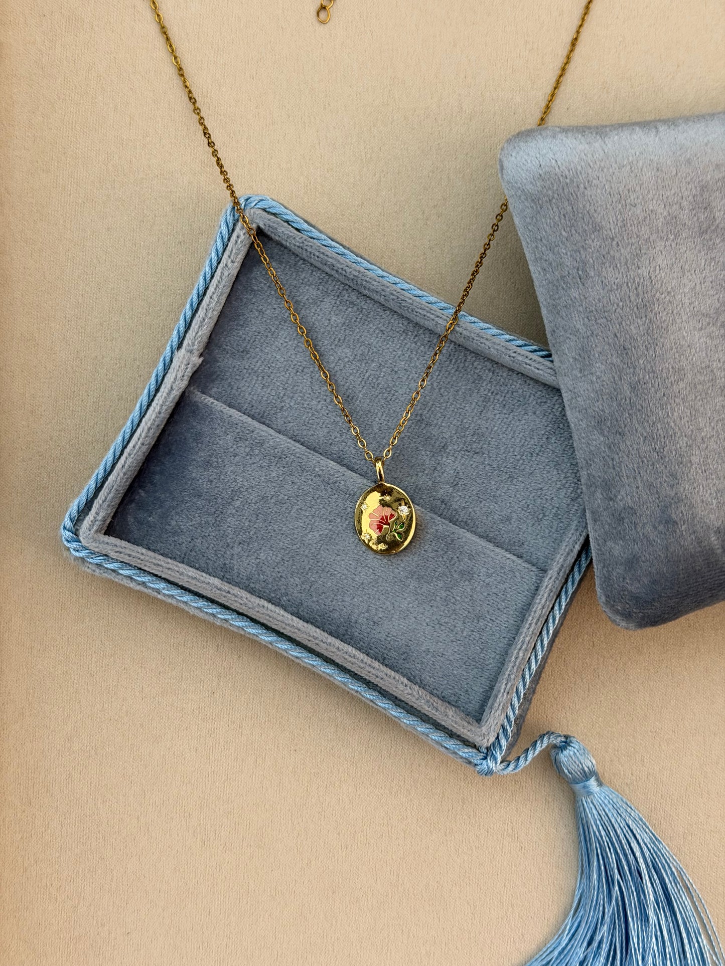 Rosa Charm Necklace