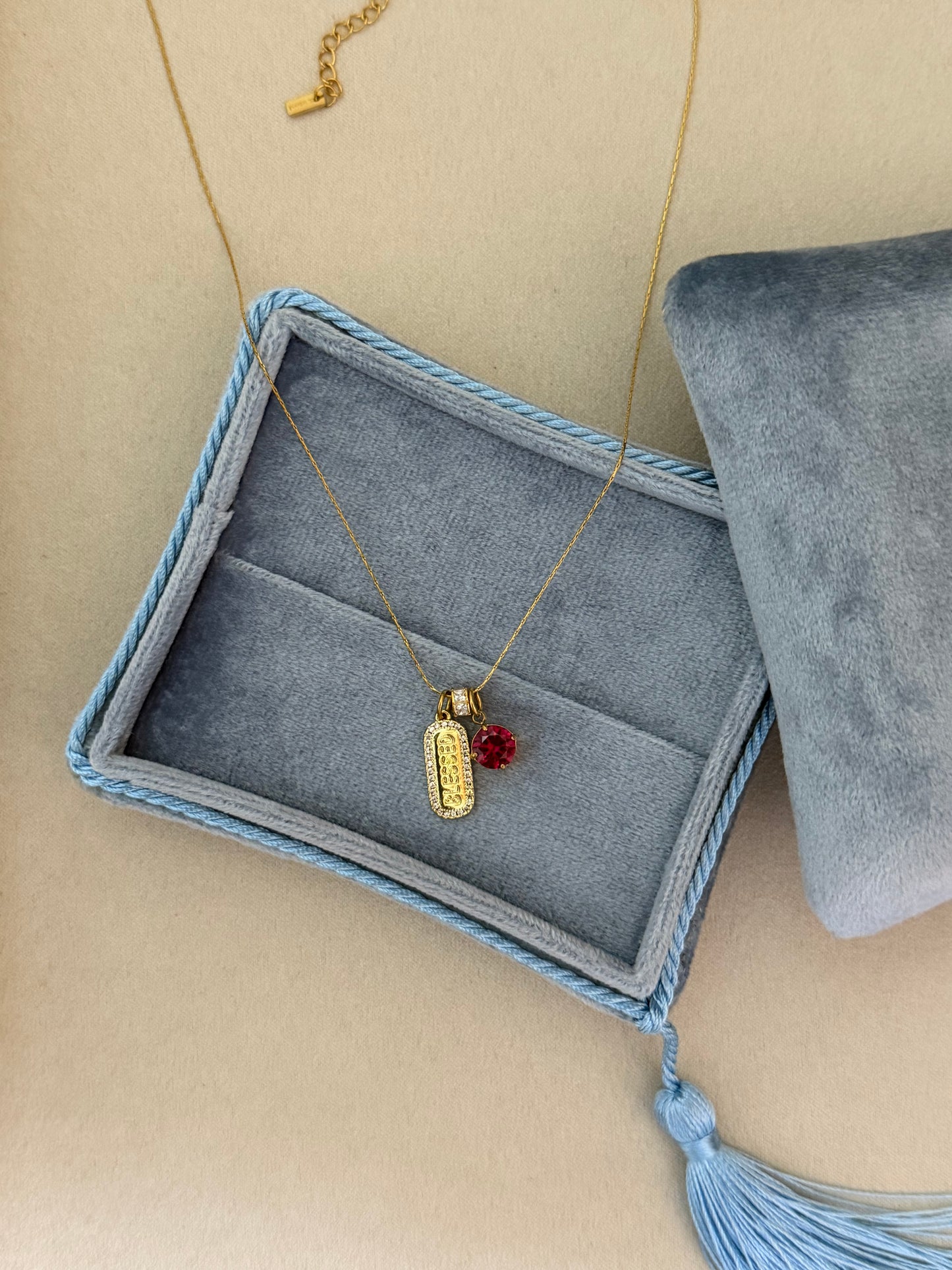 Blessed Tag Necklace