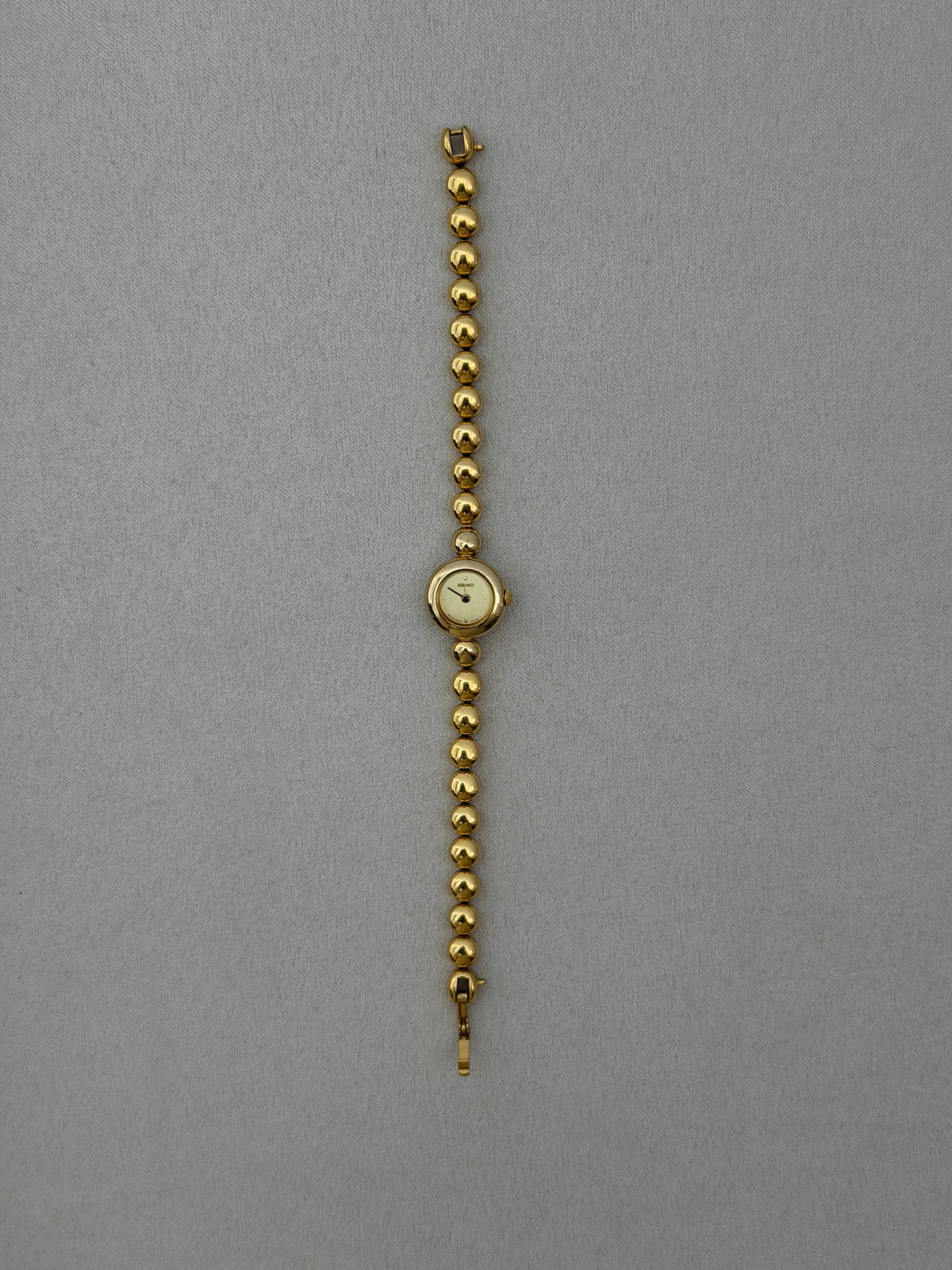 Vintage Seiko Bubble Bracelet Quartz Watch - Gold