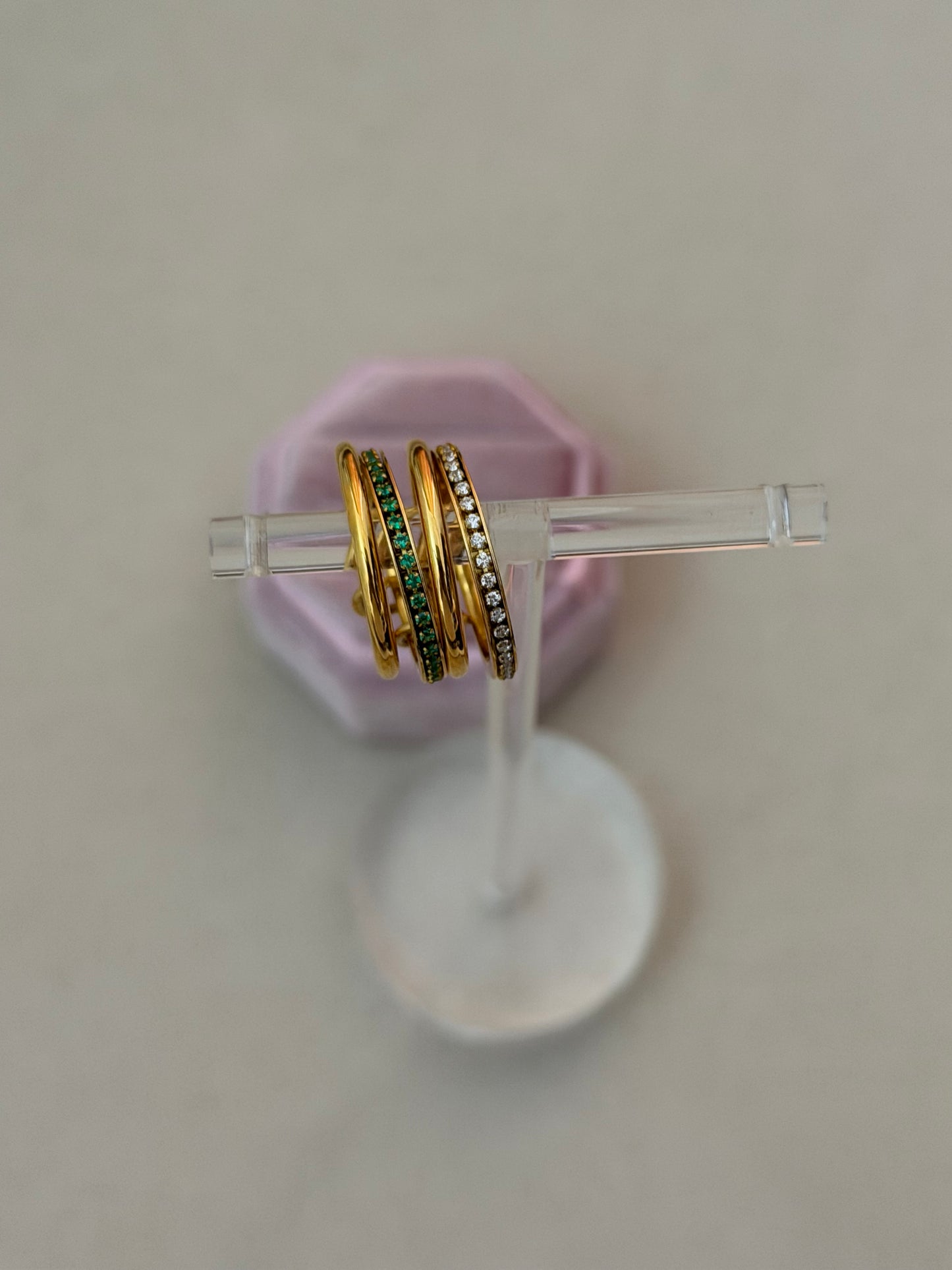 Multi Layer Stack Ring US Size 6
