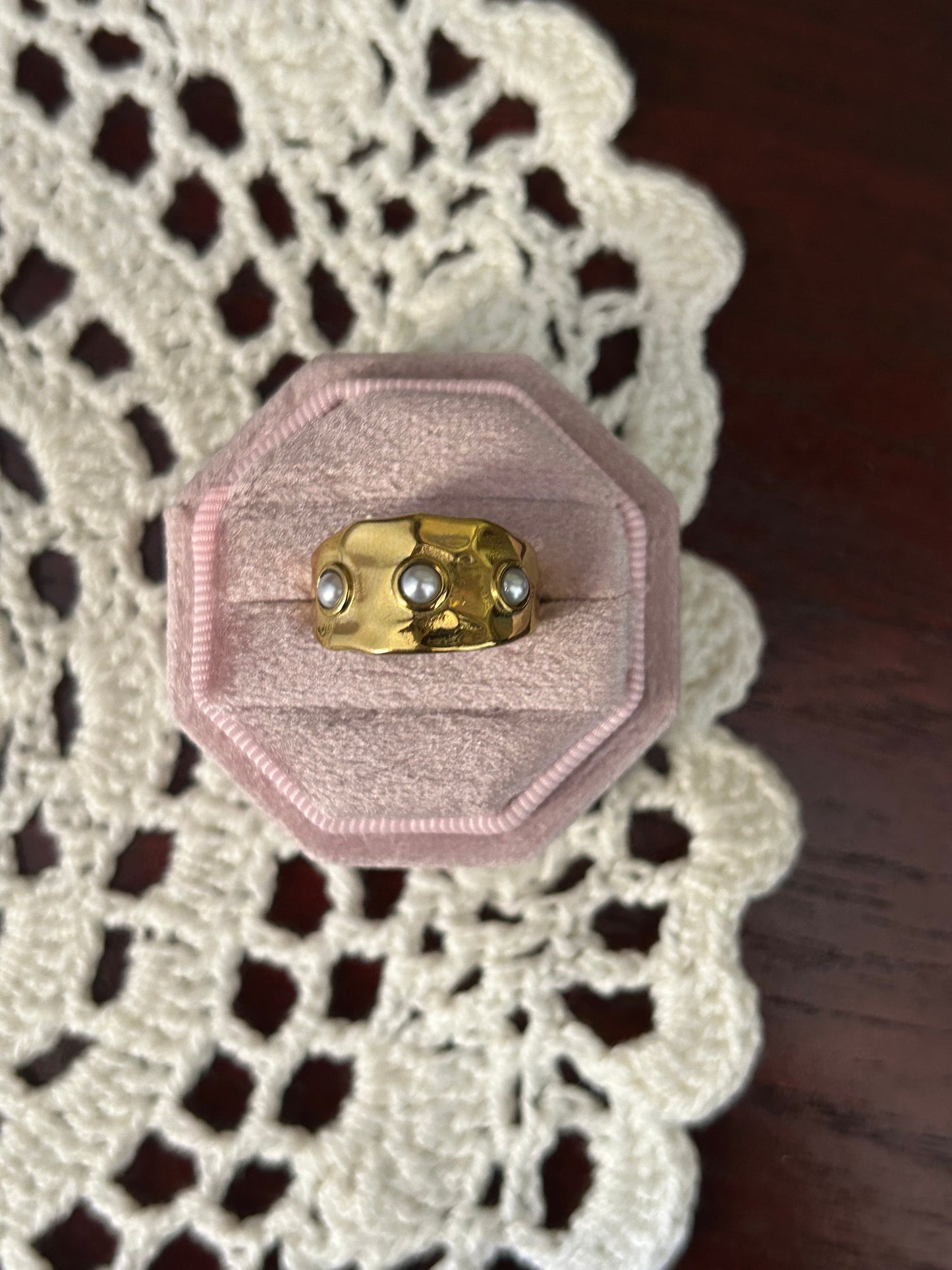 Vanilla Pearl Ring