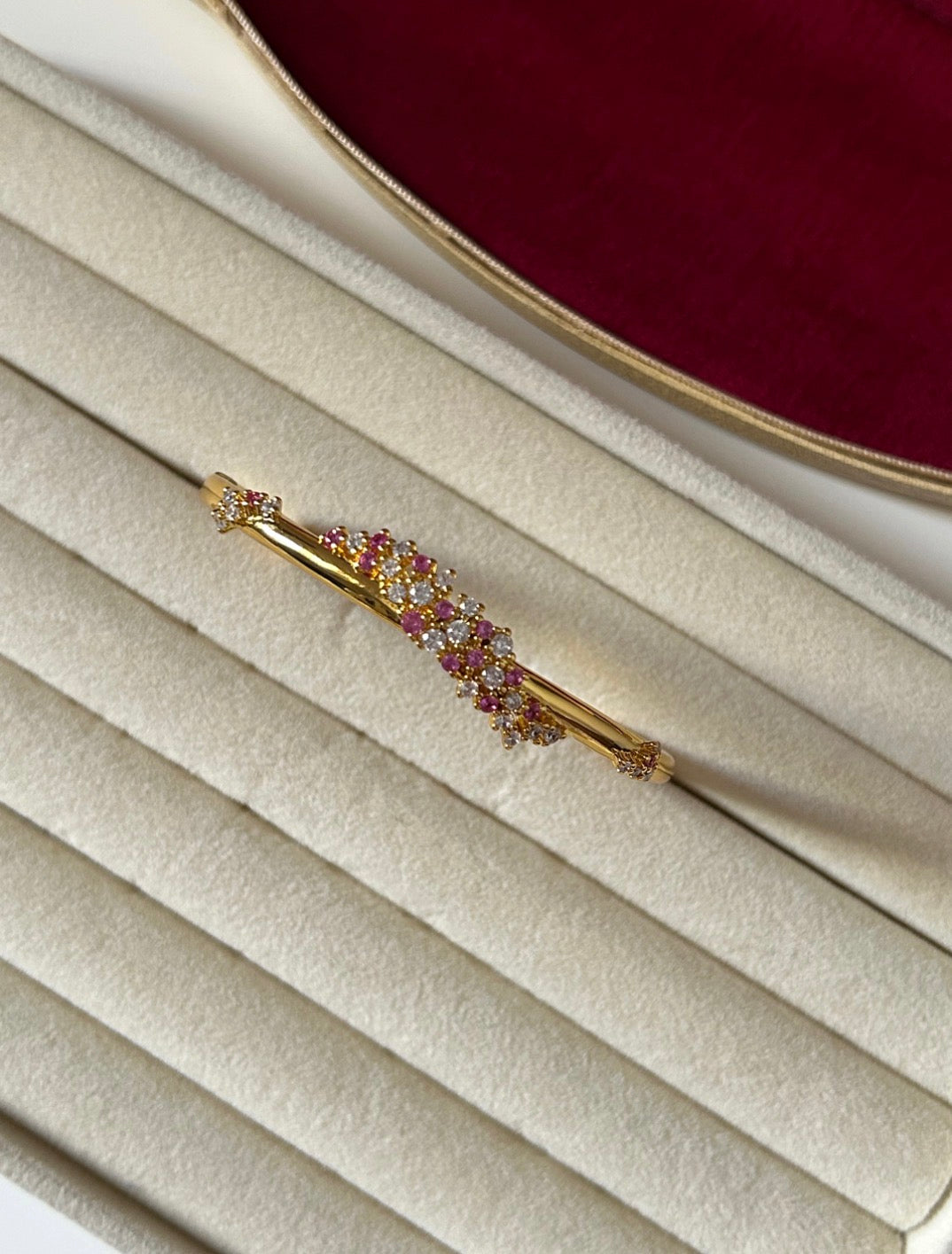 Aurora Pink Bangle Bracelet