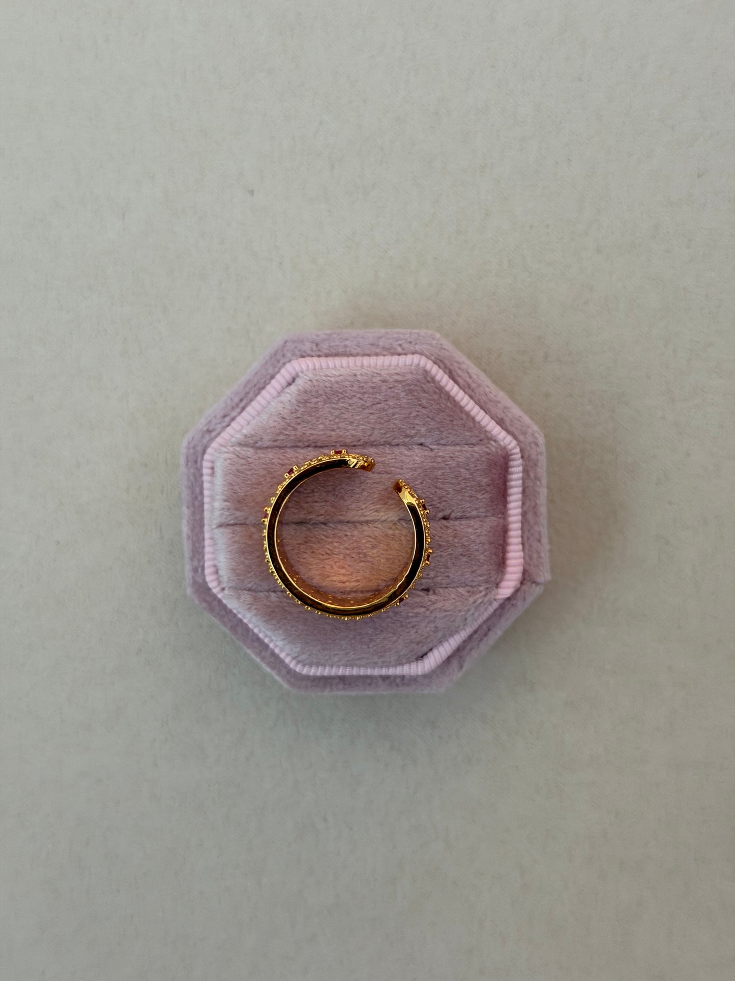 Flora Cluster Zirconia Cuff Ring
