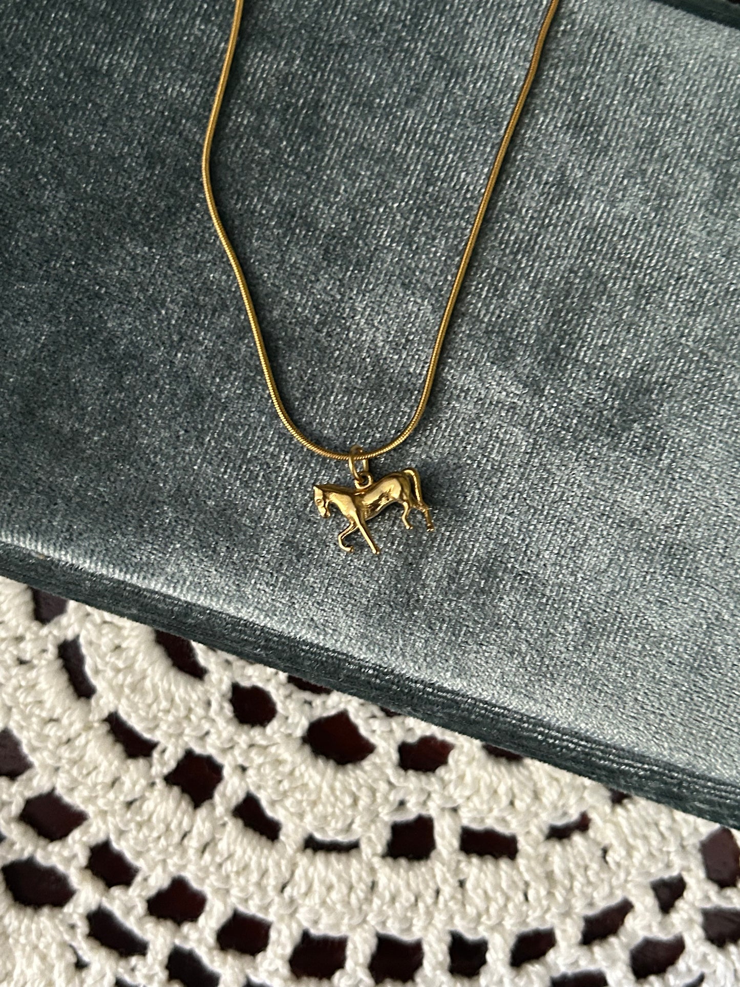 Fortune Horse Dainty Necklace