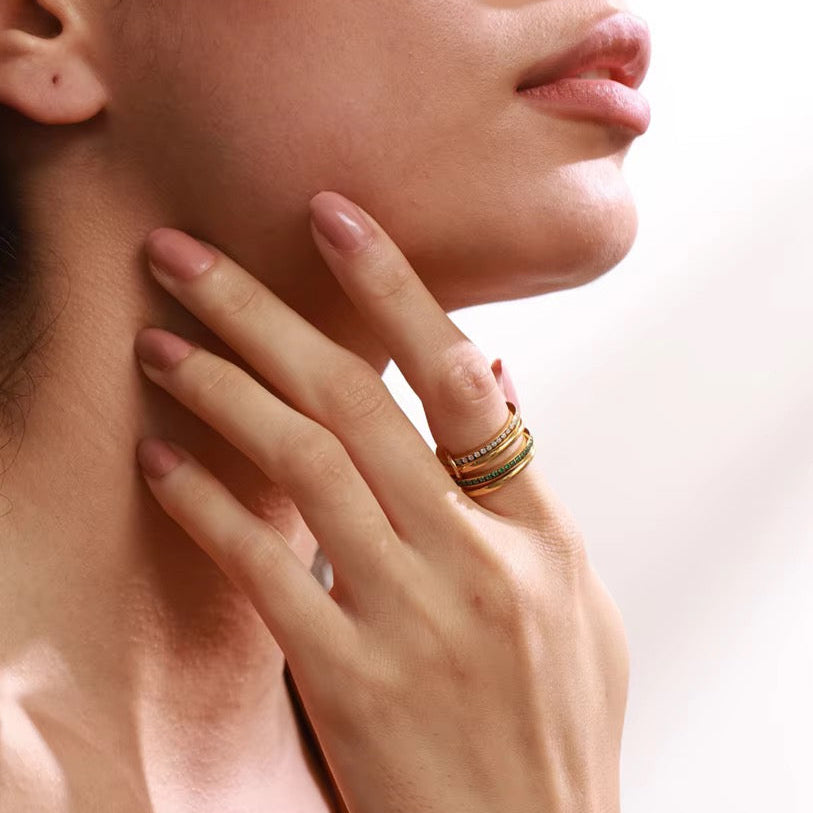 Multi Layer Stack Ring US Size 6
