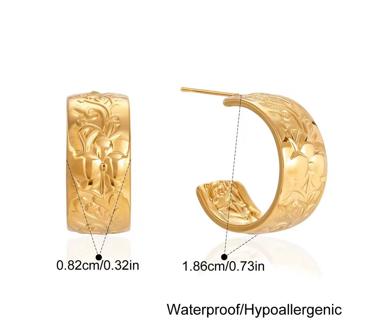 Serenade Of Orchid Hoop Earrings