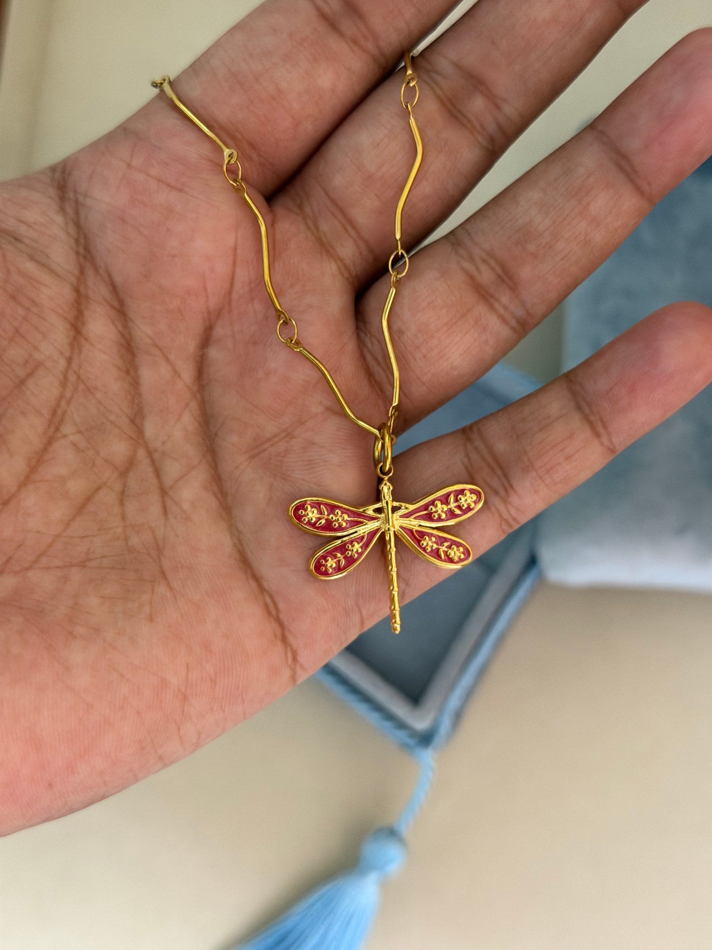 Dragonfly Charm Necklace