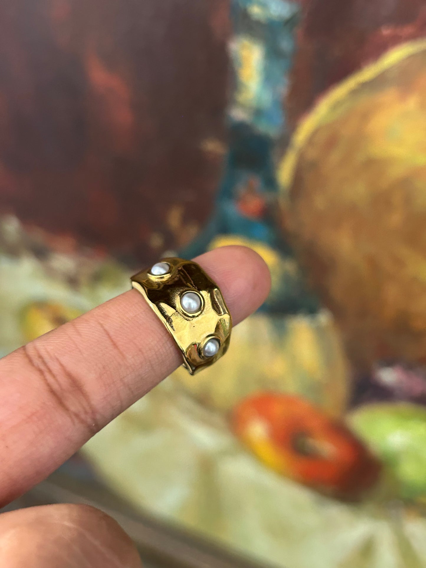 Vanilla Pearl Ring