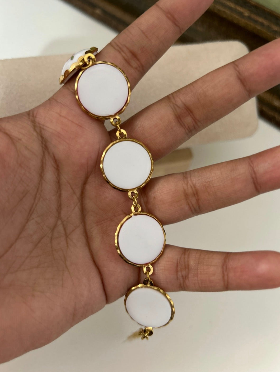 Rosa Clara Oil Drip Link Bracelet