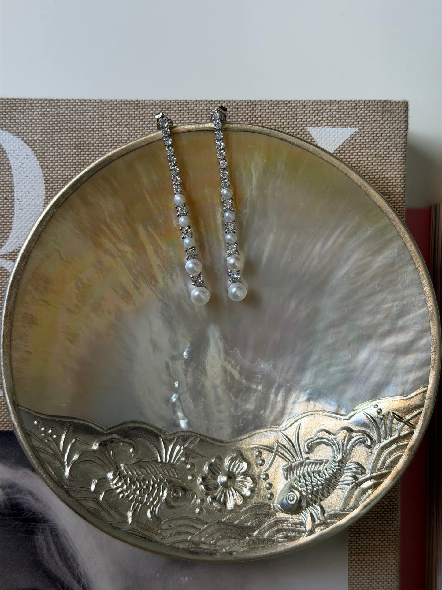 Lumière Pearl Drop Earrings