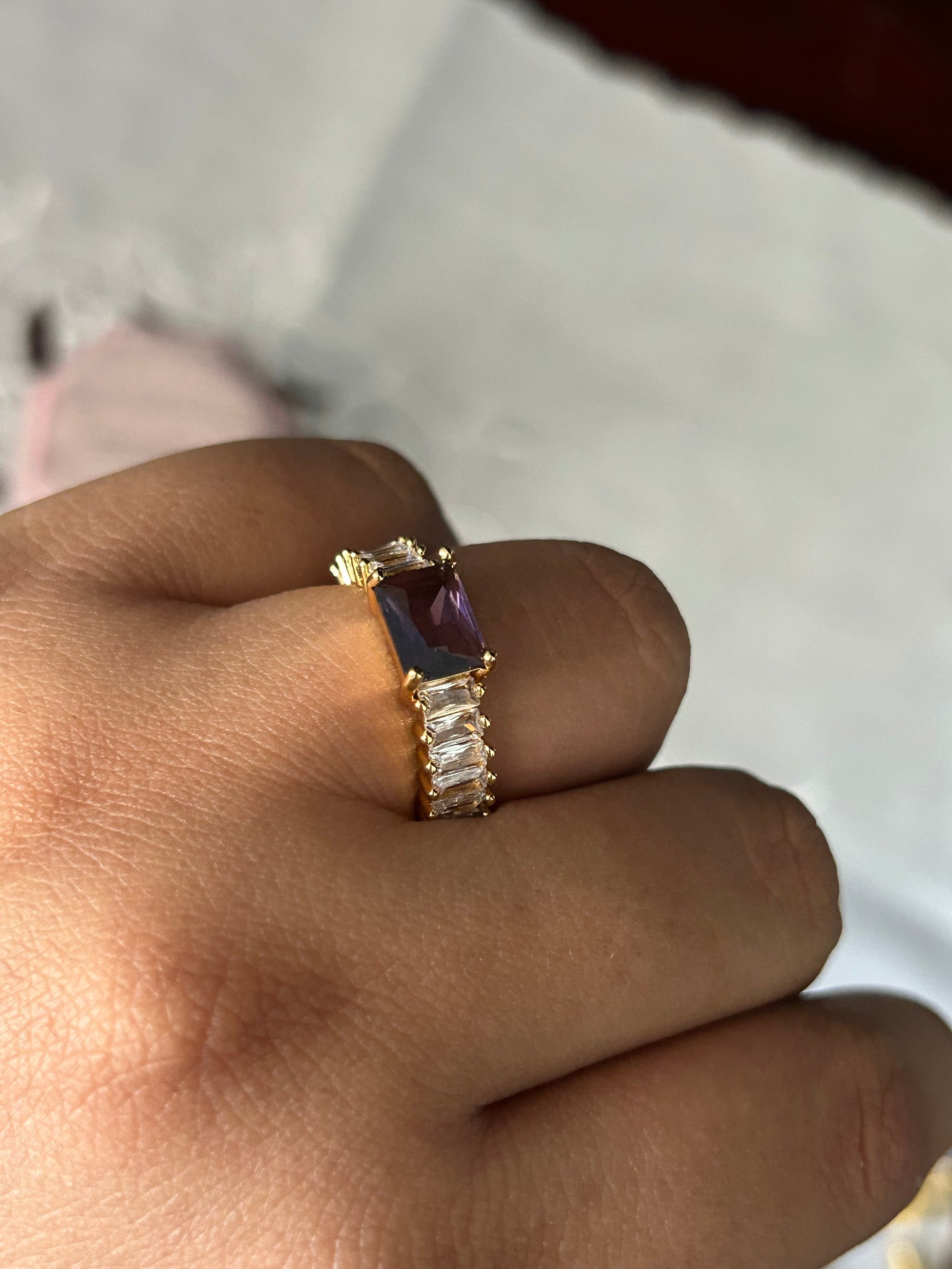 Alisha CZ Cuff Ring
