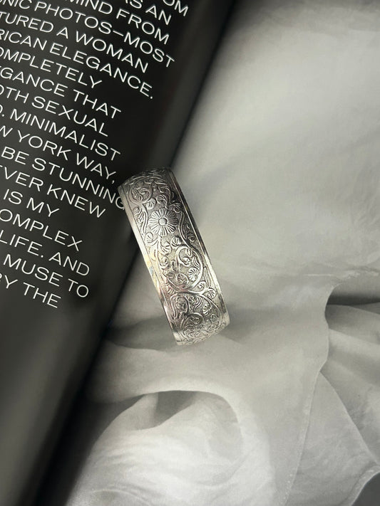 Floral Relic Cuff Bracelet