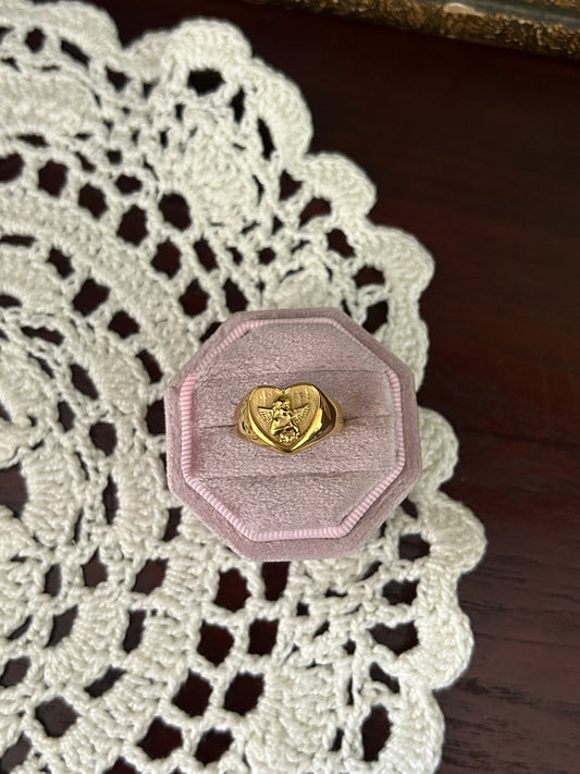 Guardian Angel Stainless Steel Ring