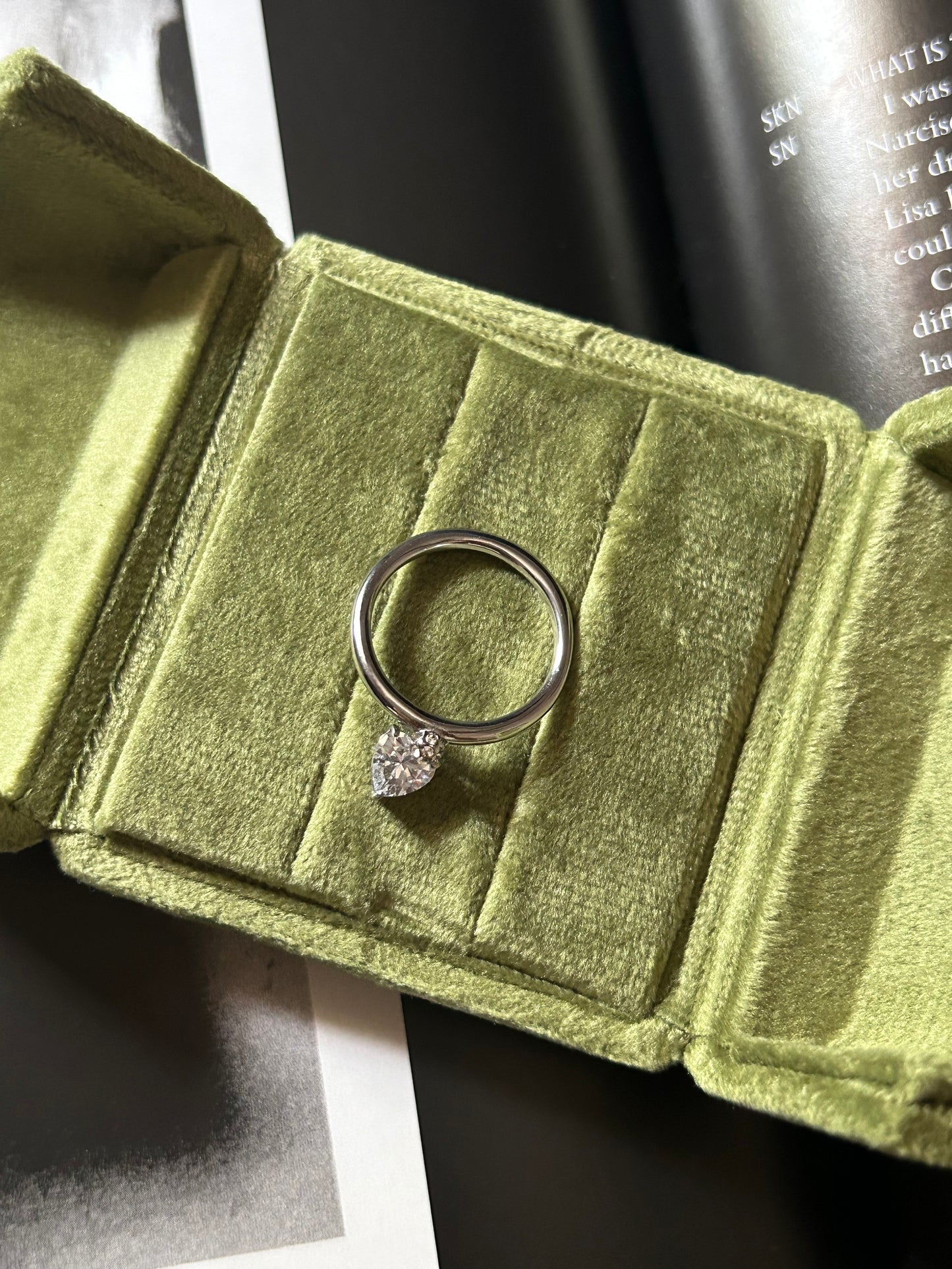 Amour Heart Charm Ring (Gold & Silver Sold Separately)