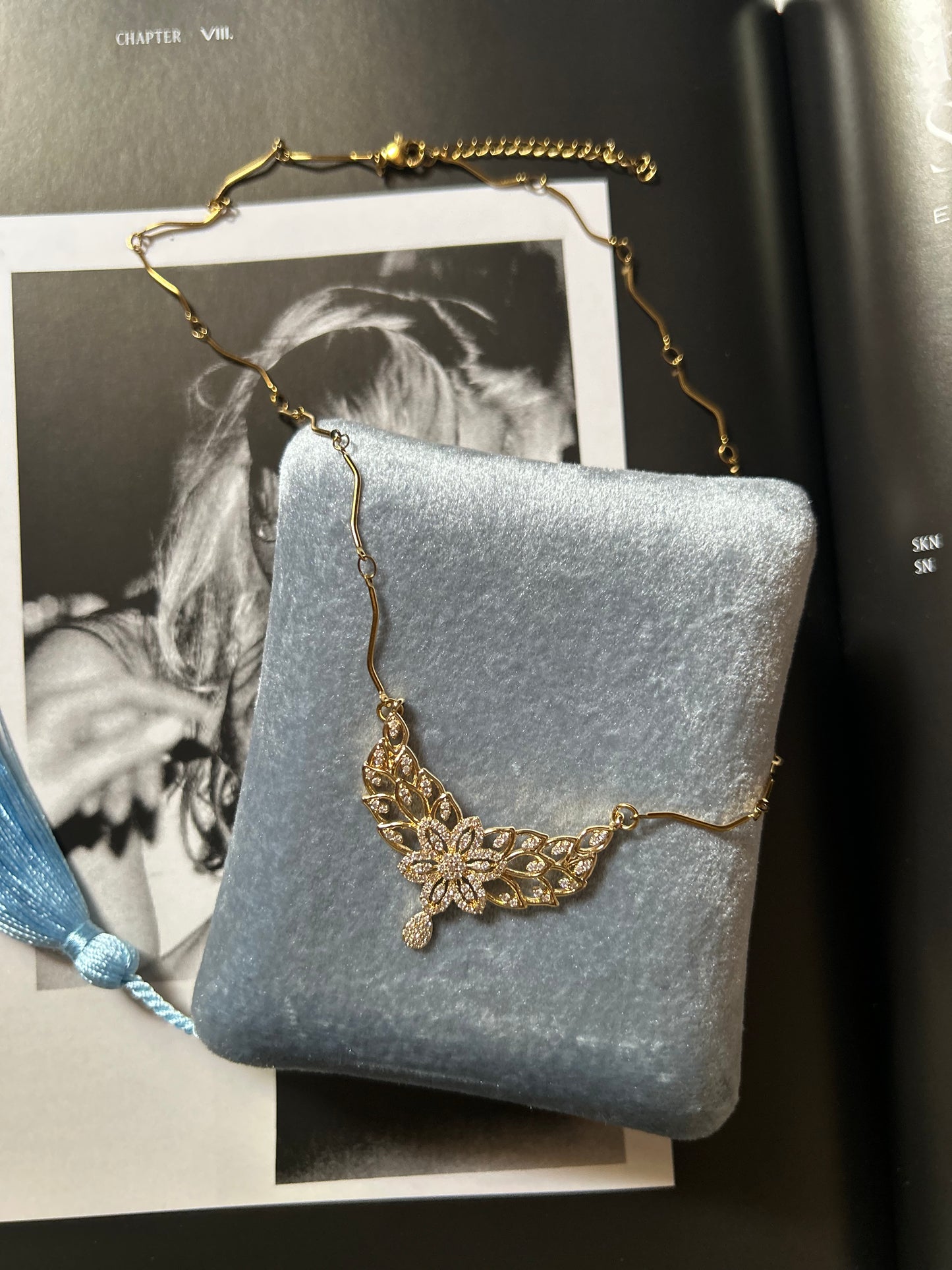Livia Floral Wing Necklace
