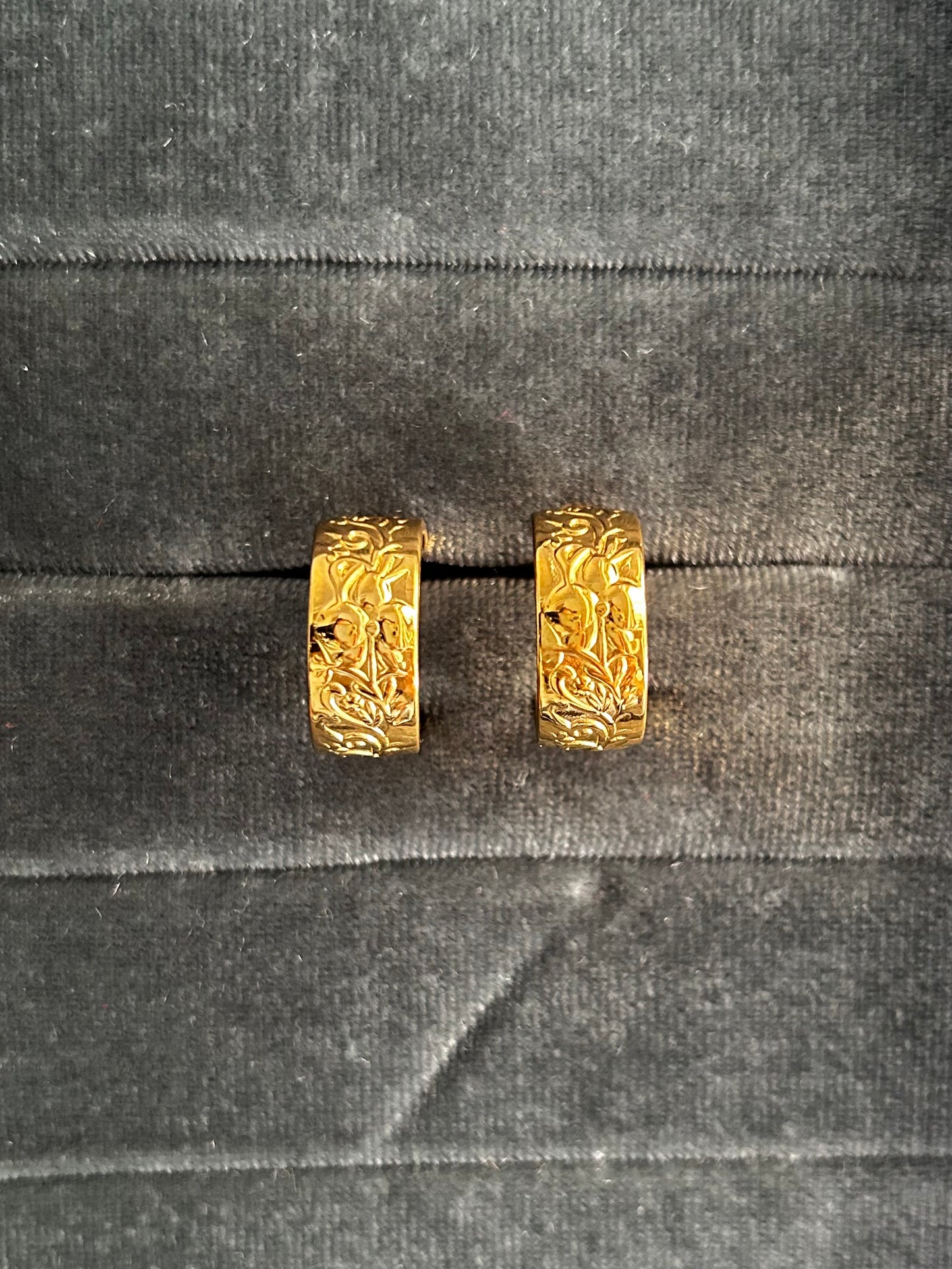 Serenade Of Orchid Hoop Earrings