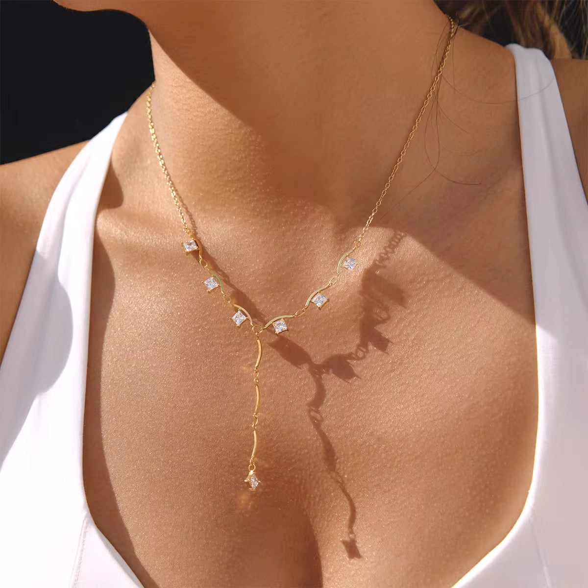 Aira Y Drop Necklace