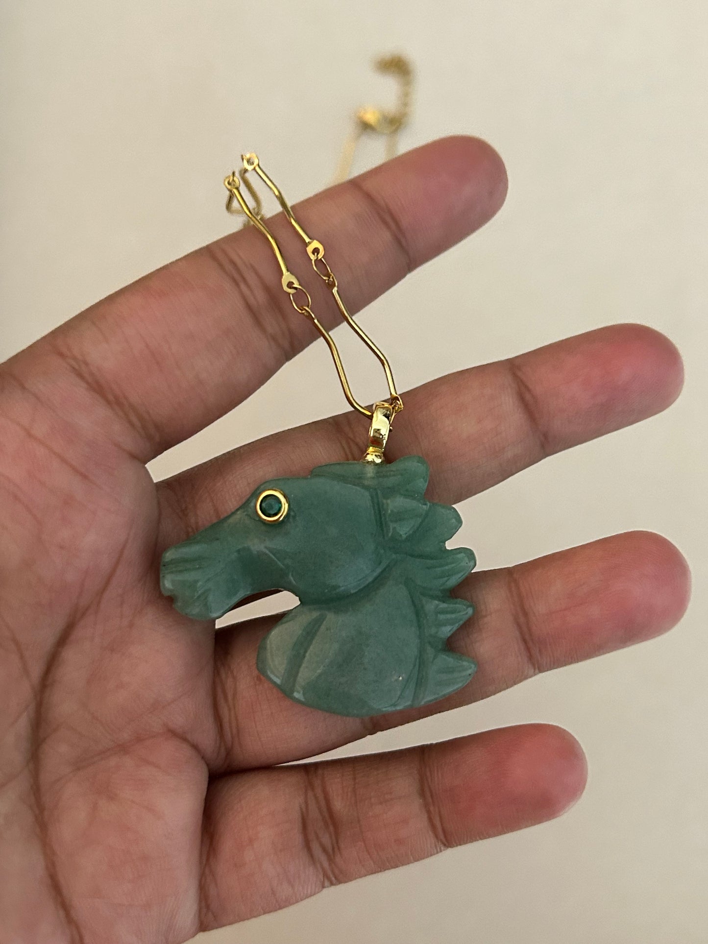 Horse Gemstone Necklace