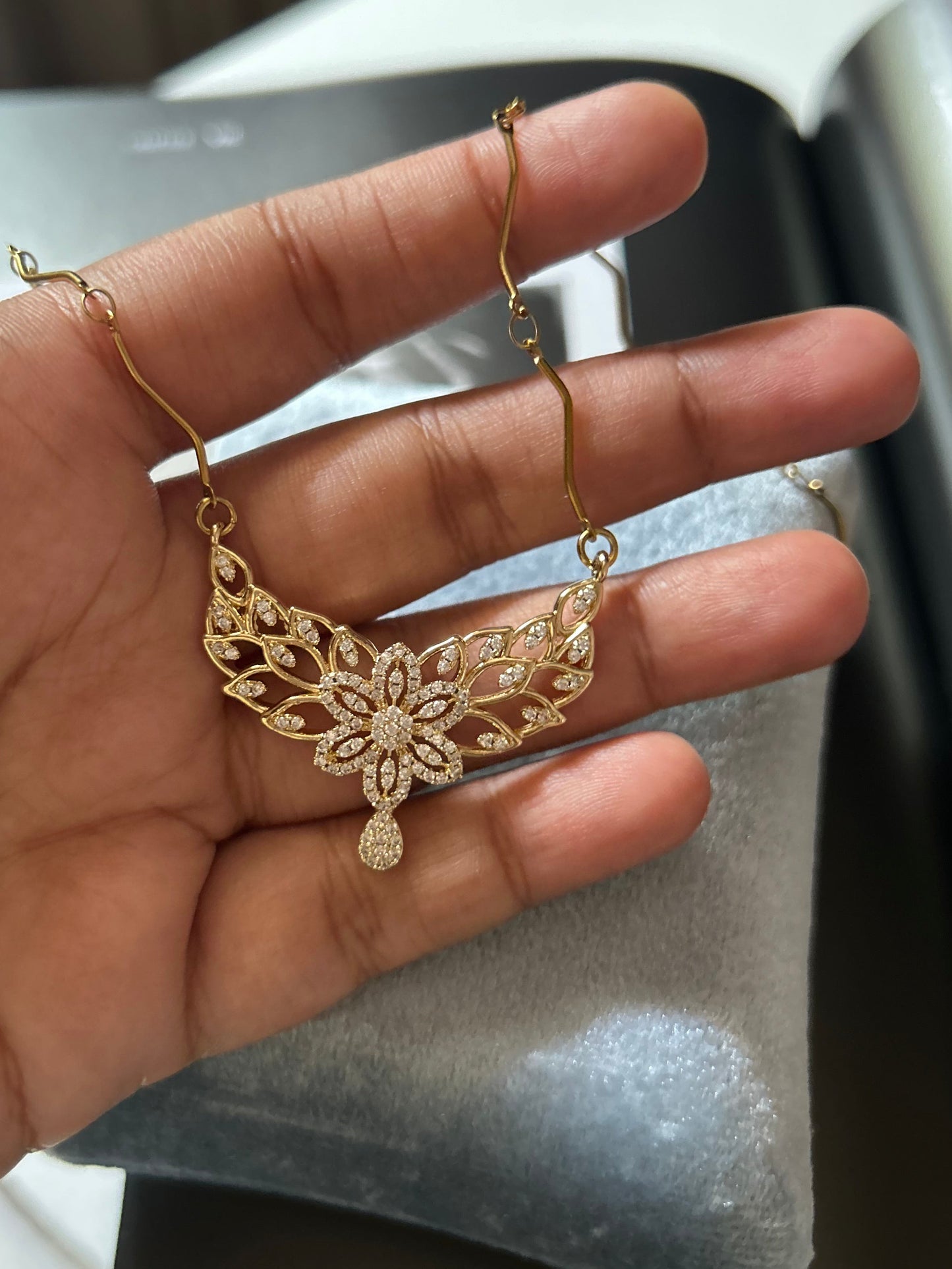 Livia Floral Wing Necklace