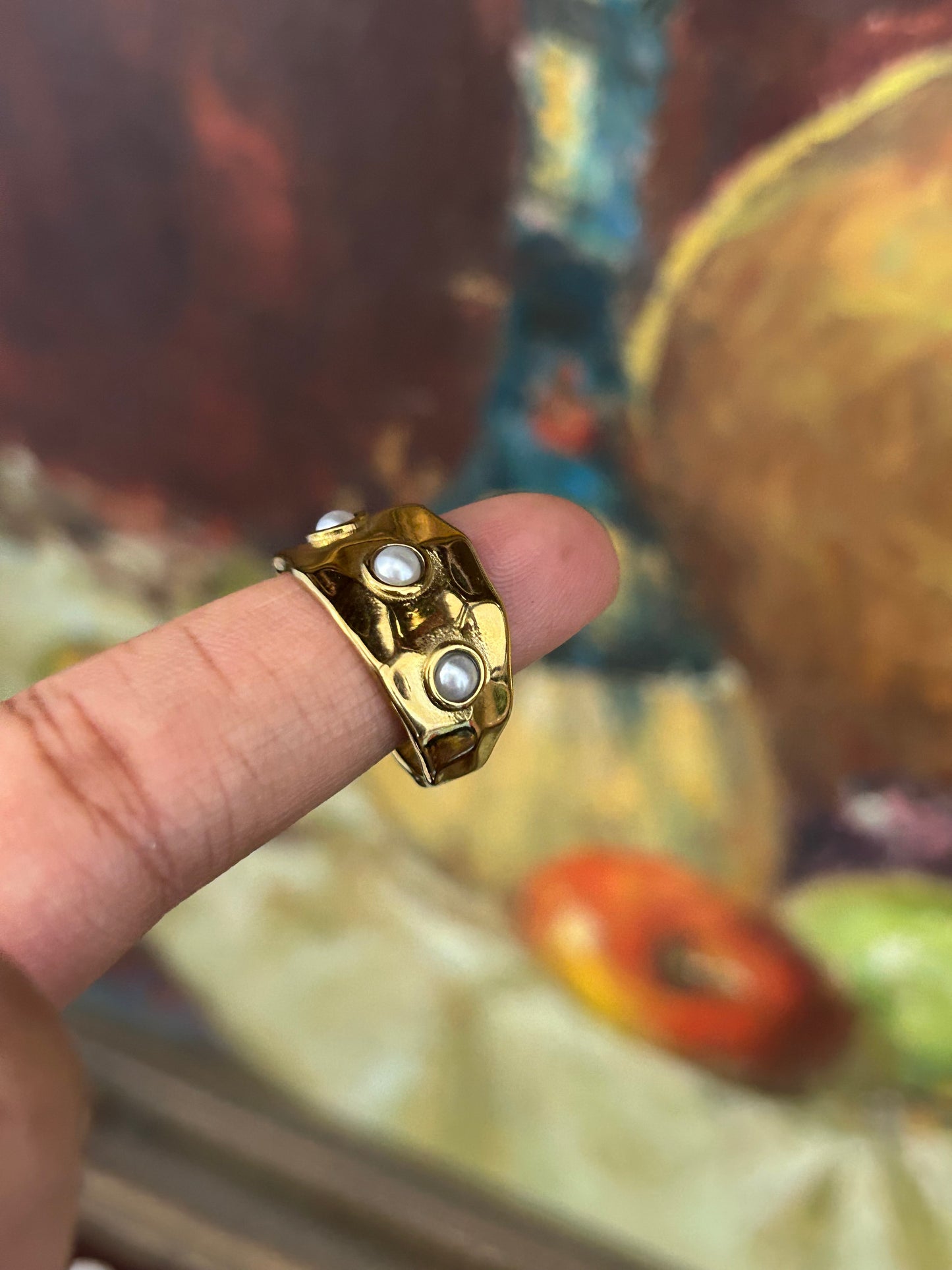 Vanilla Pearl Ring