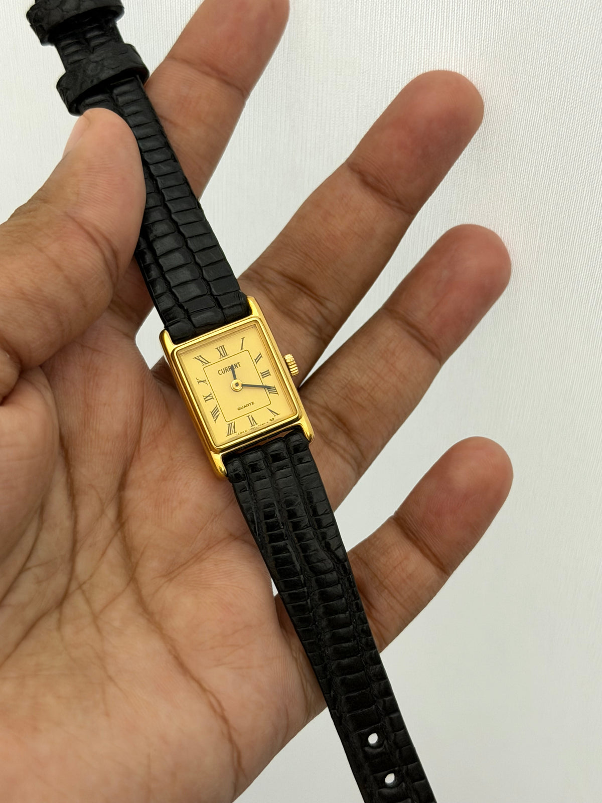 Vintage Current Quartz Tank Watch - 1980s