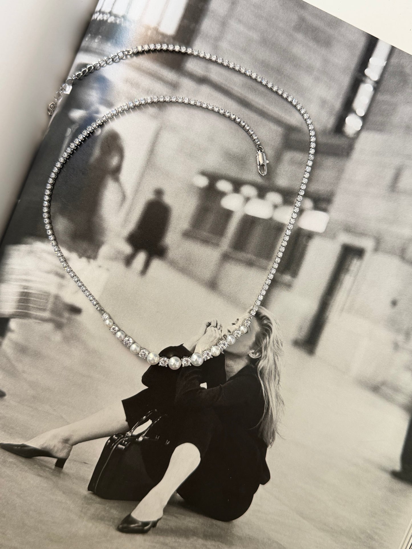 Lumière Pearl Tennis Necklace