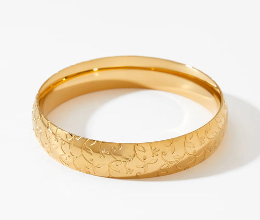 Stainless Steel Vine Bangle