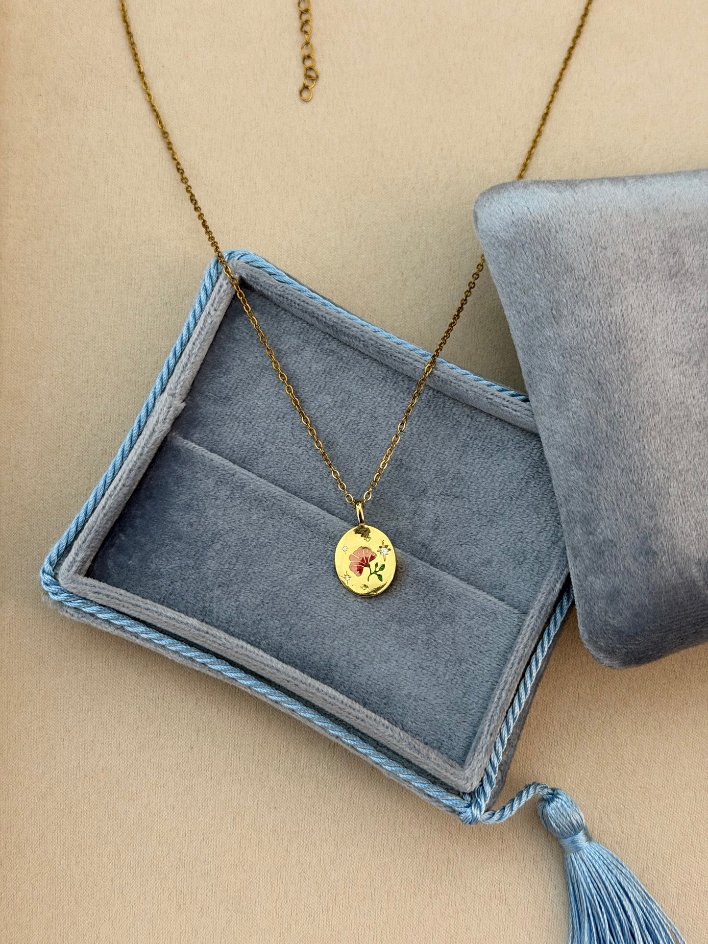 Rosa Charm Necklace